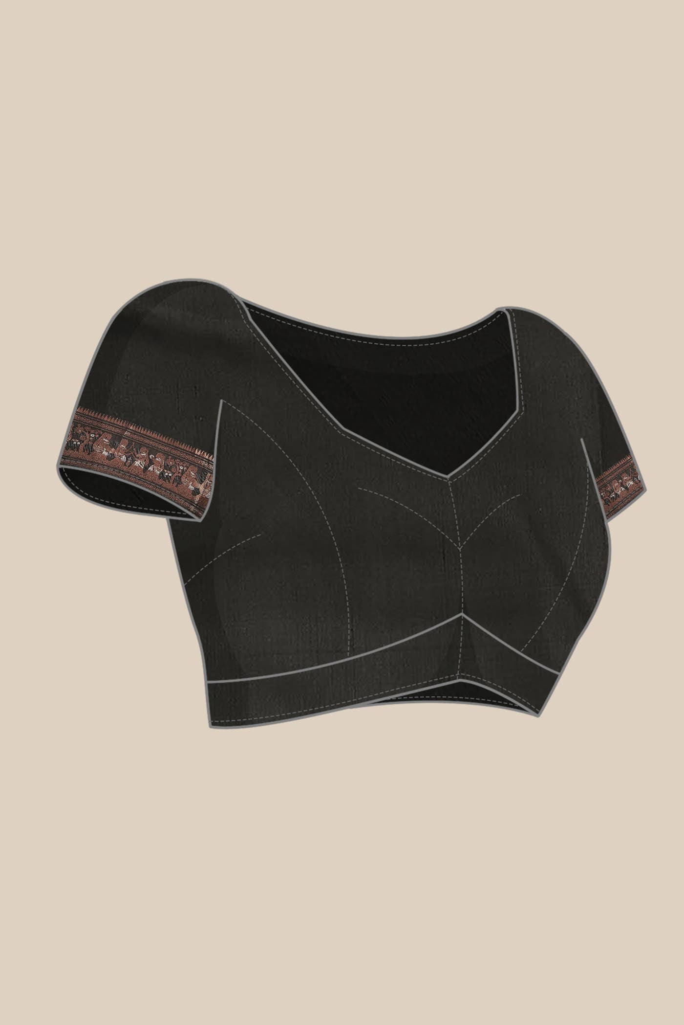Black Baluchari Silk Saree