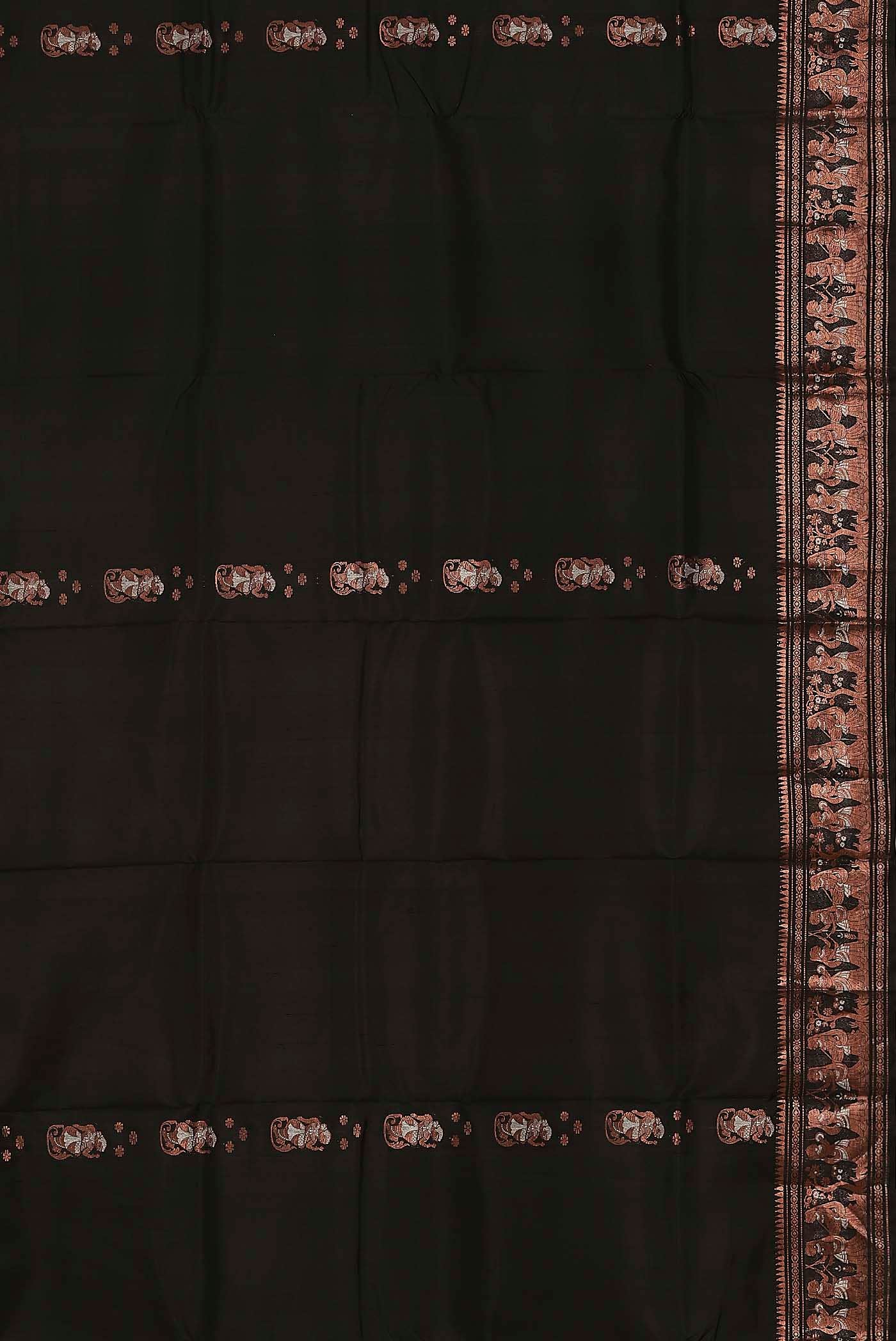 Black Baluchari Silk Saree
