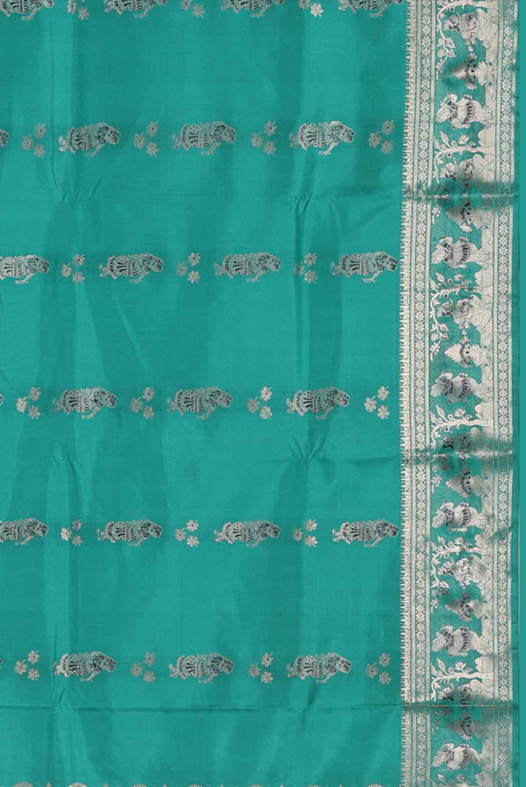 Green Baluchari Silk Saree