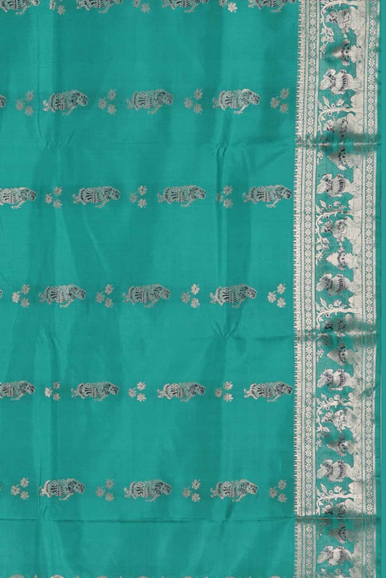Green Baluchari Silk Saree