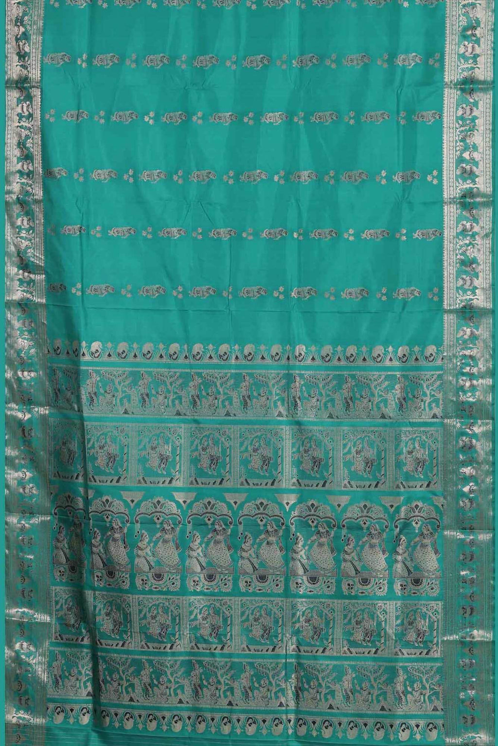 Green Baluchari Silk Saree