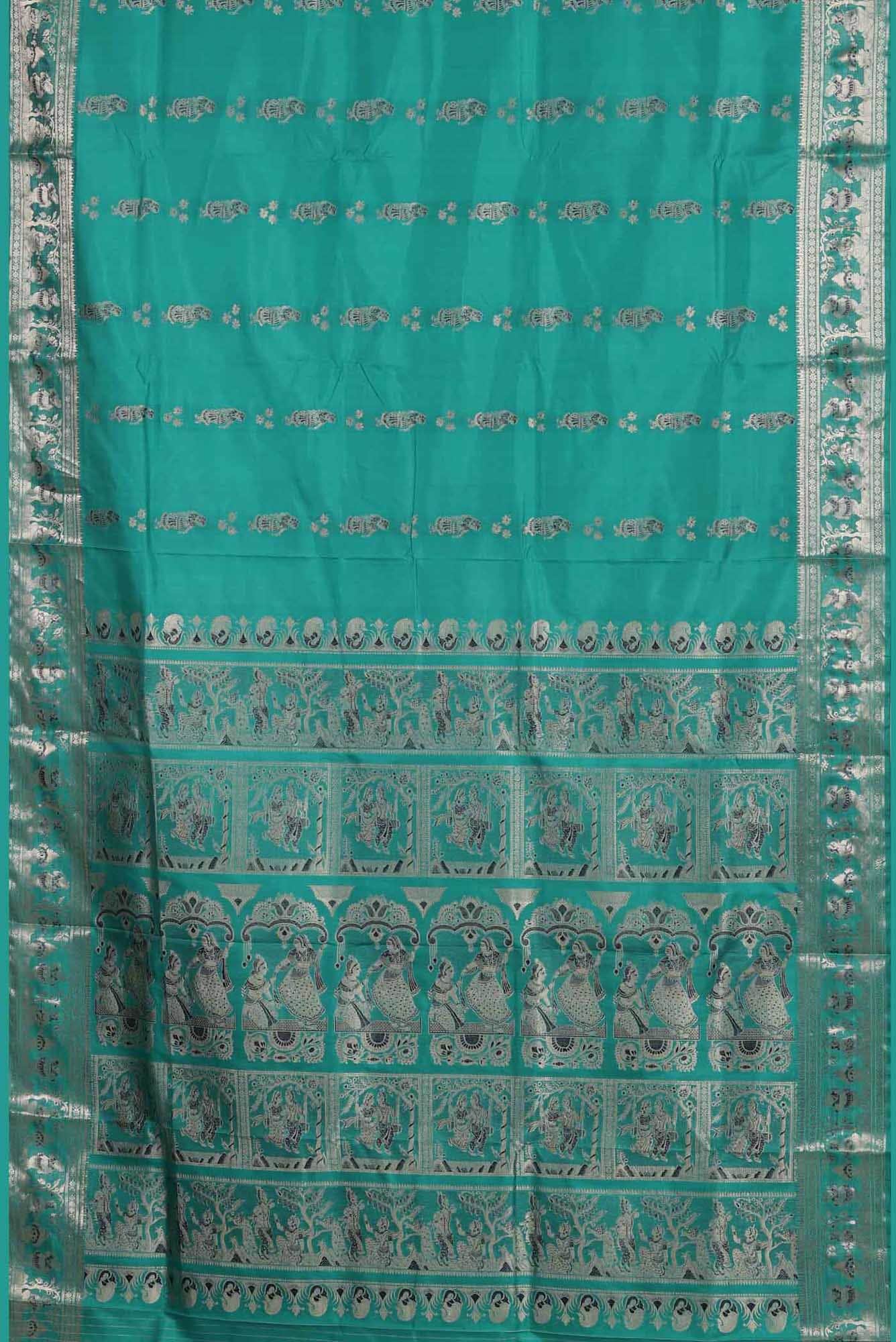 Green Baluchari Silk Saree