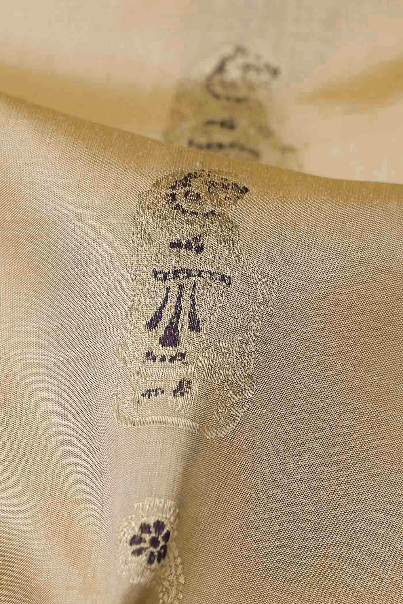 Beige Baluchari Silk Saree