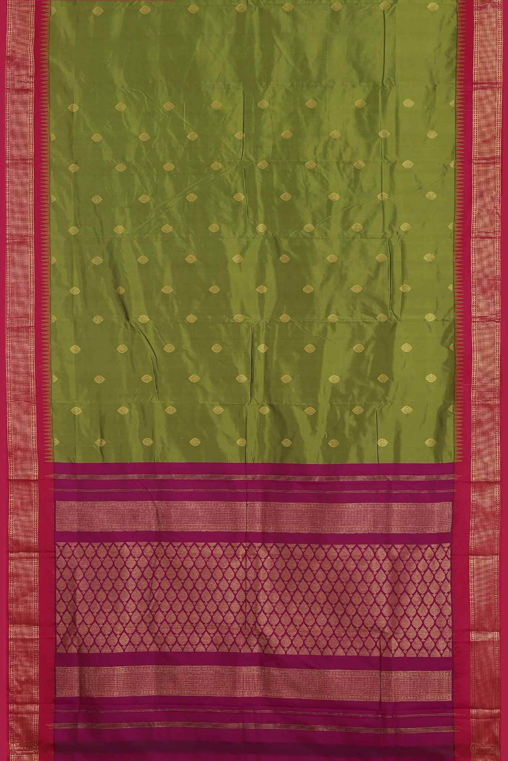 Green Bangalore Silk Saree