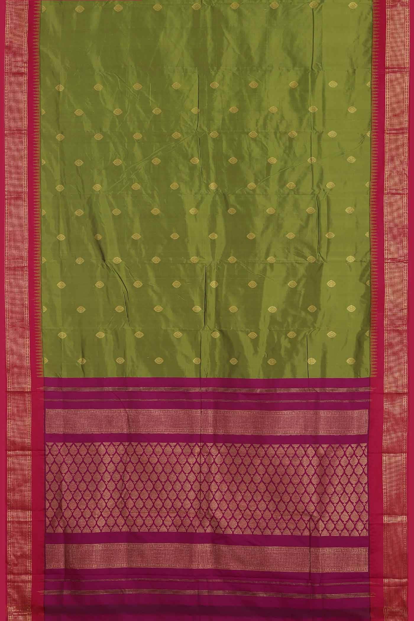 Green Bangalore Silk Saree