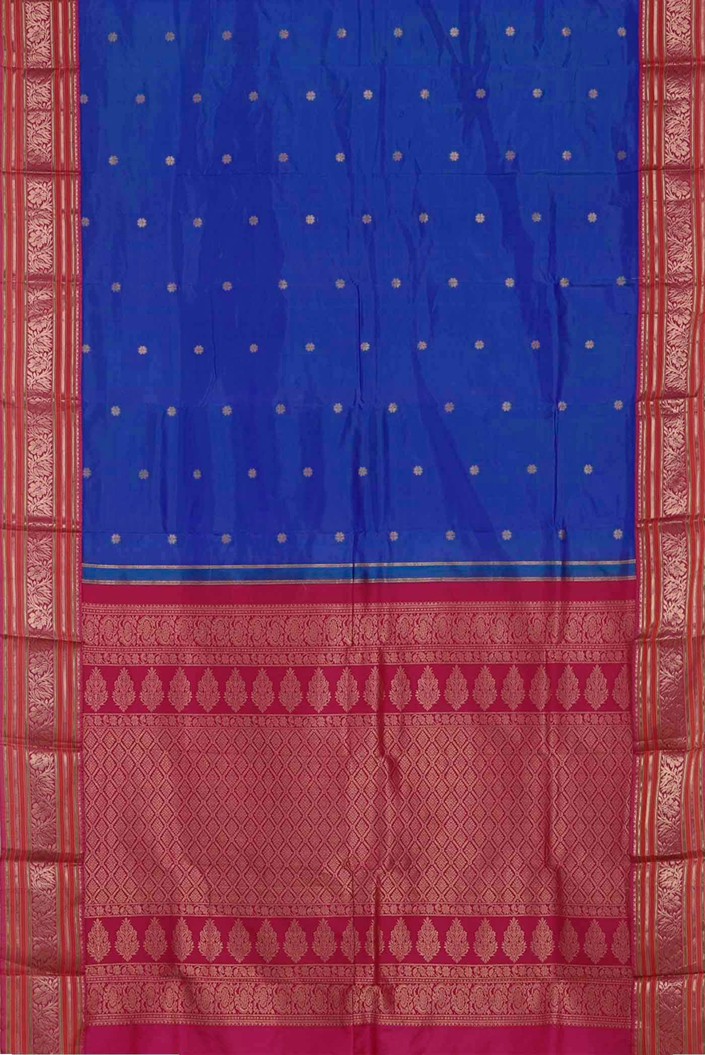Blue Bangalore Silk Saree