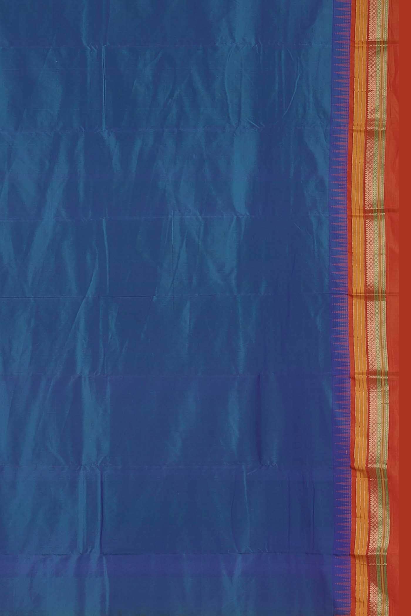 Blue Kanchipuram Silk Saree