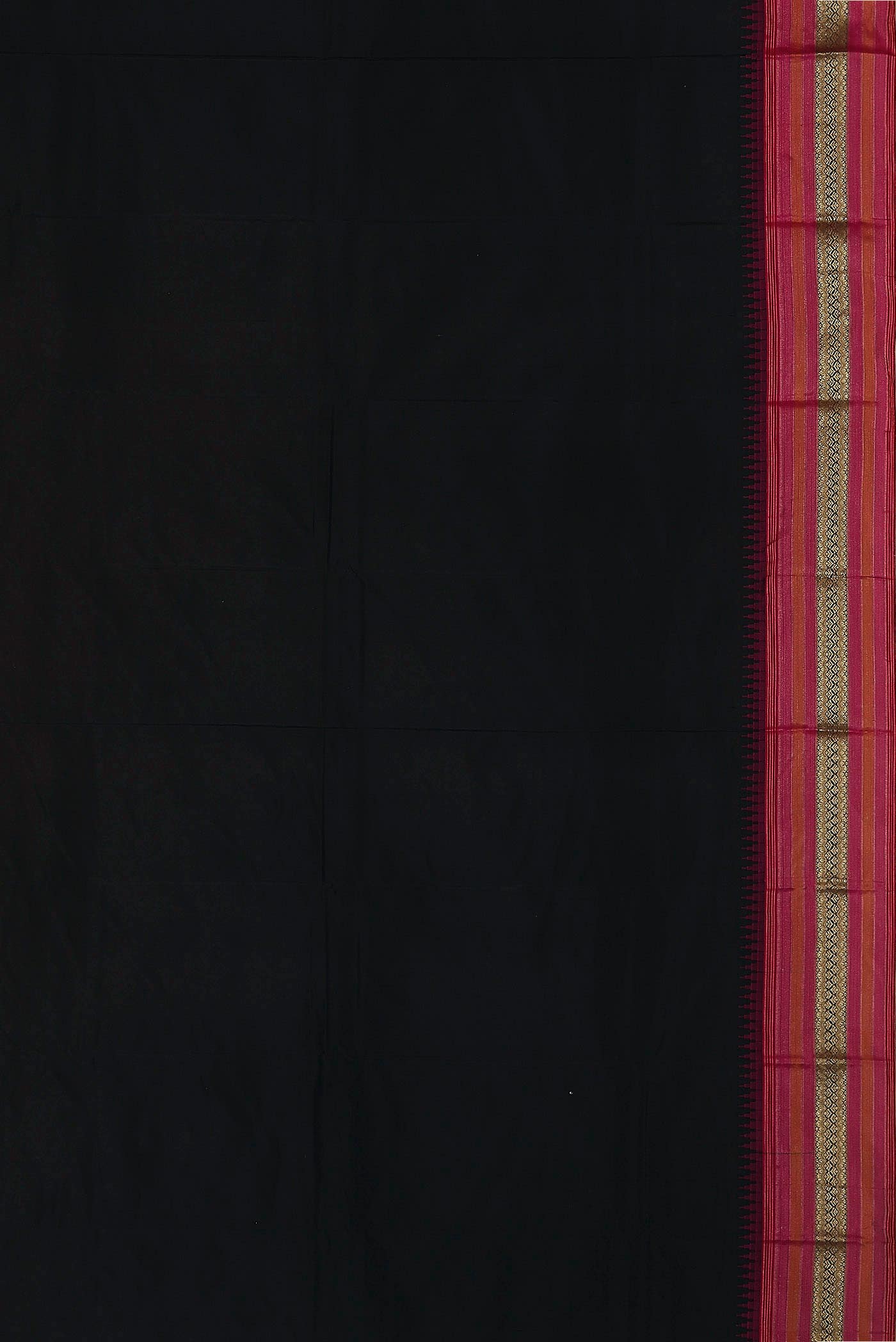 Black Bangalore Silk Saree