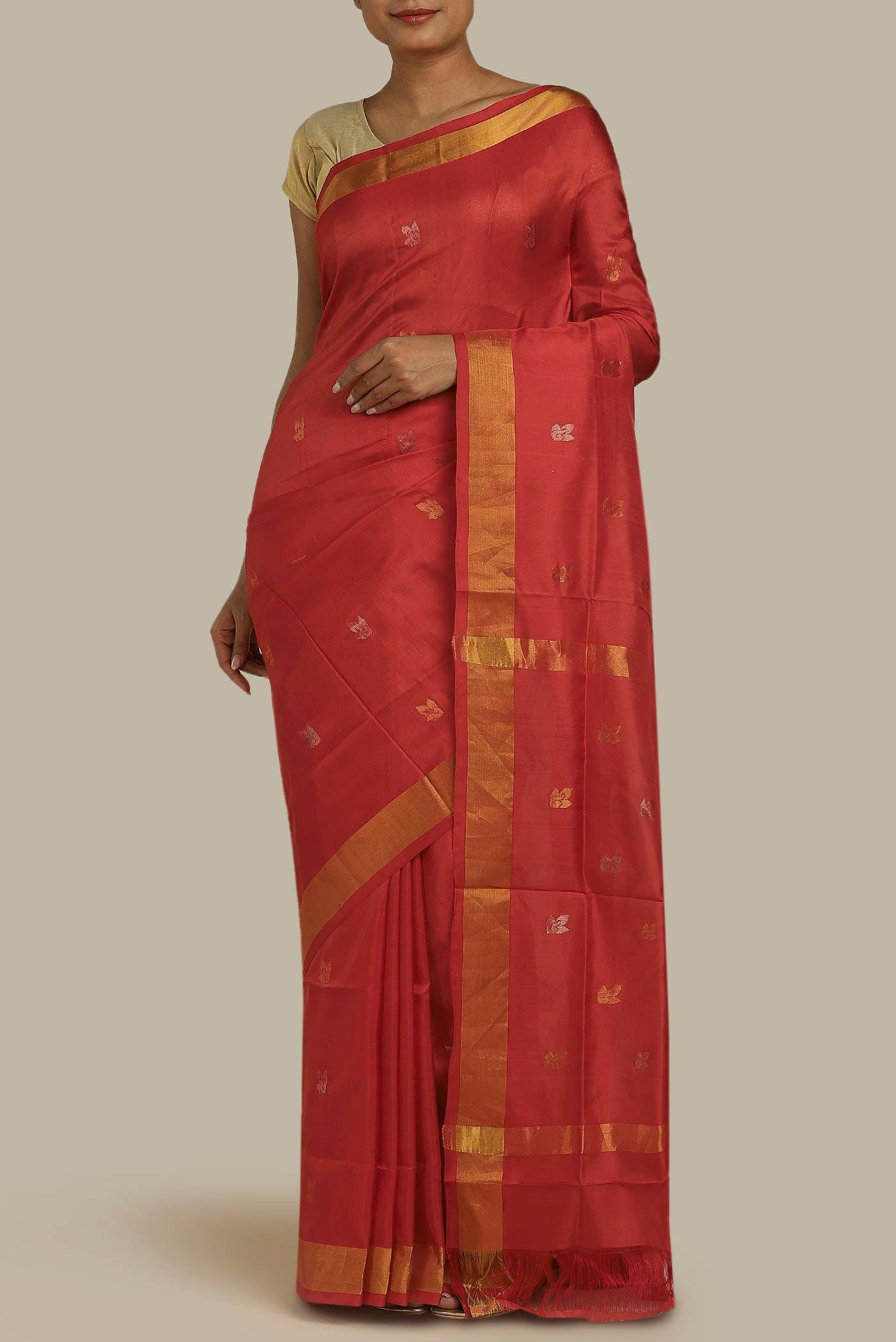 Red Uppada Silk Saree