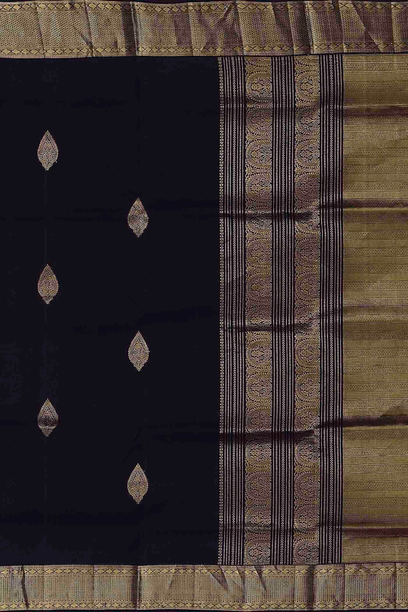 Black Soft Silk Saree