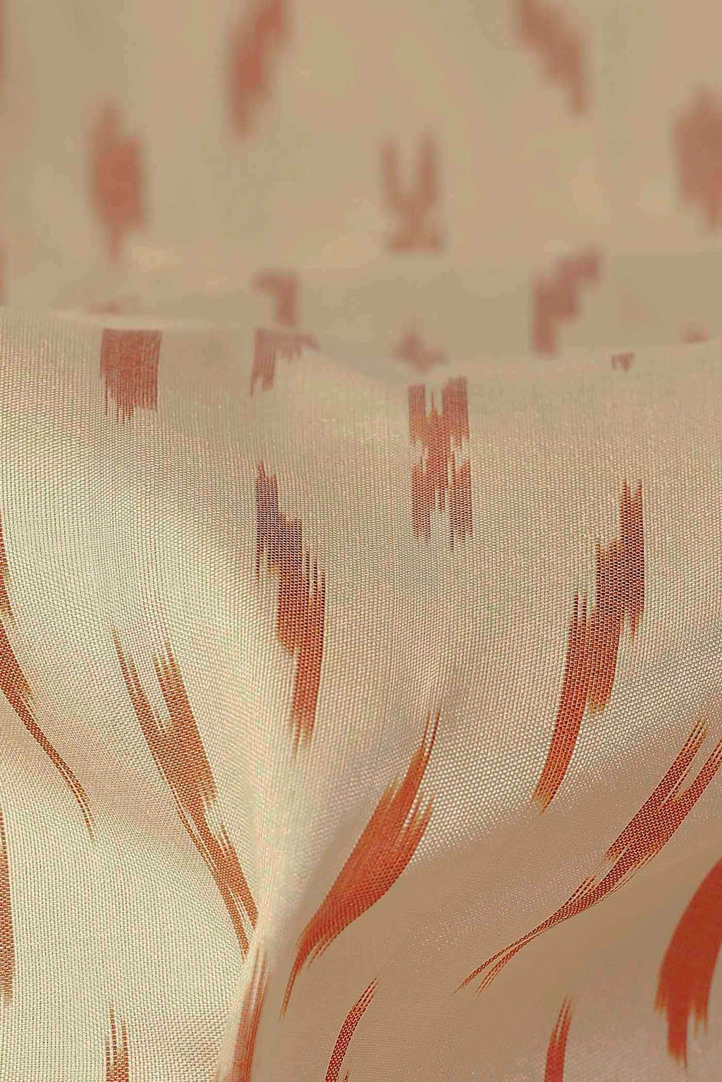 Cream Pochampally Silk Saree