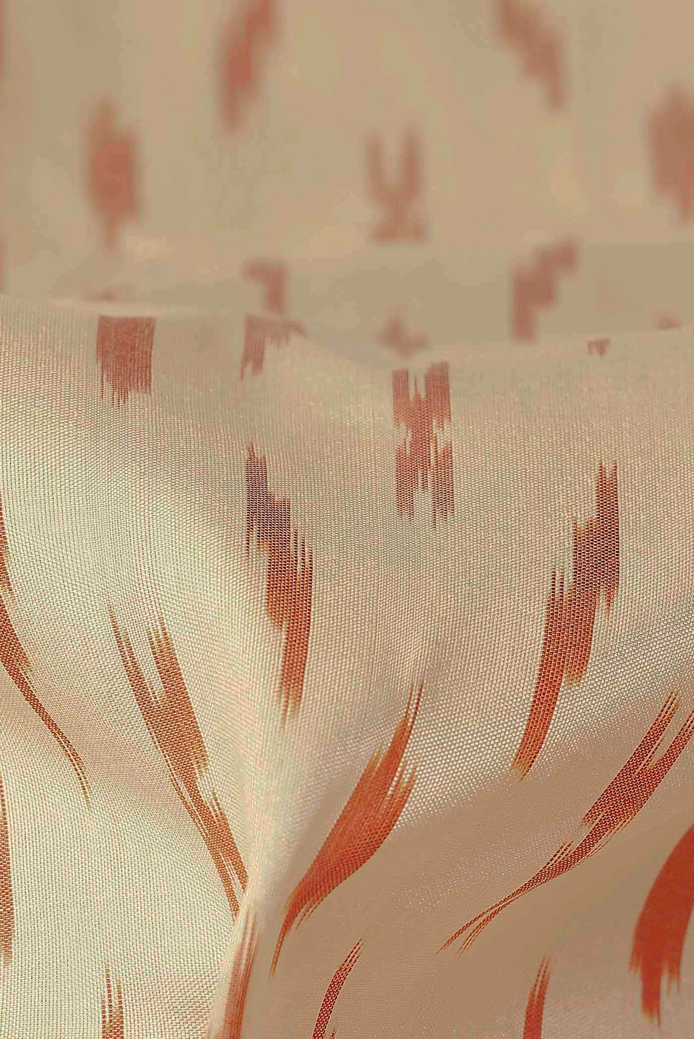 Cream Pochampally Silk Saree