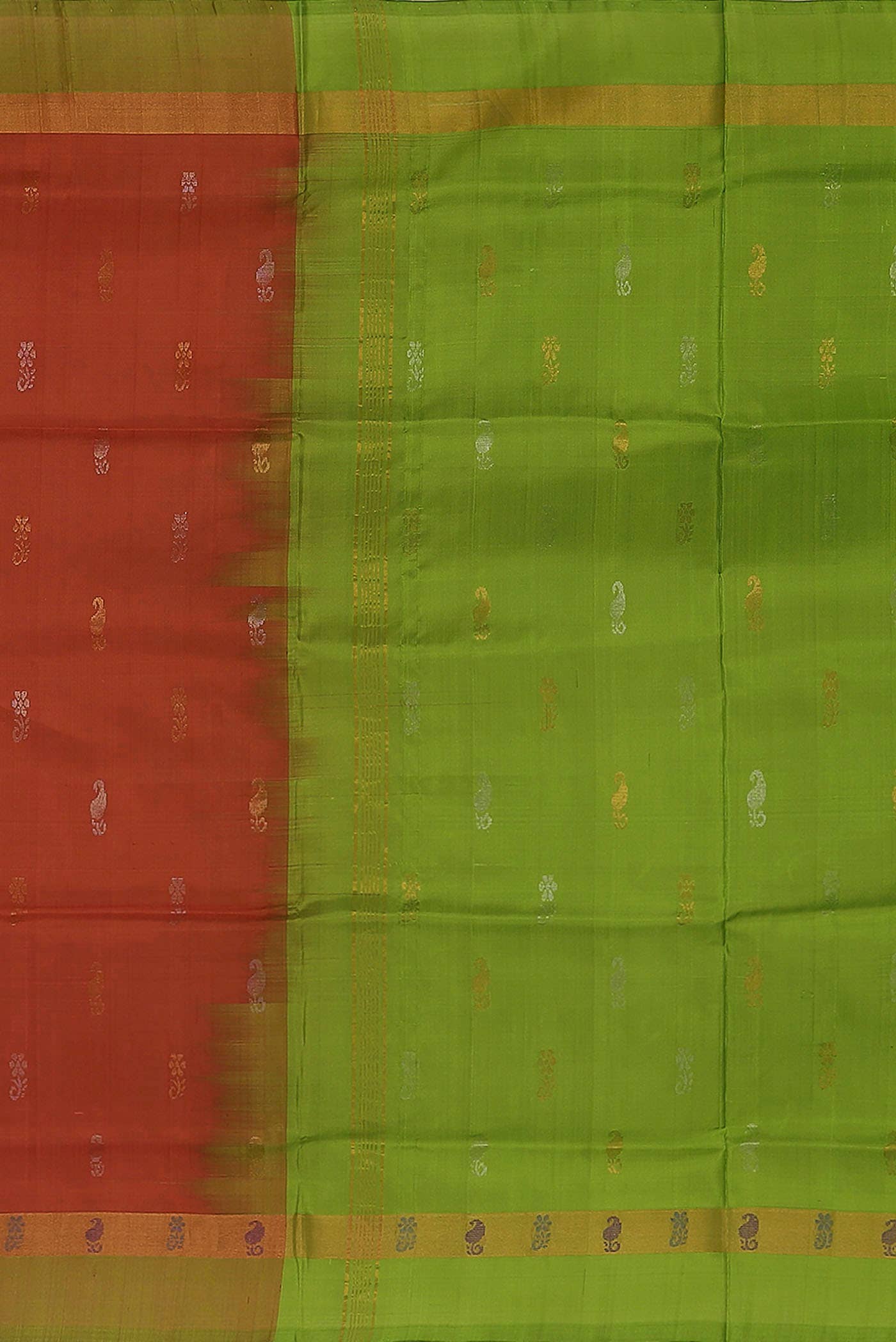 Orange Uppada Silk Saree