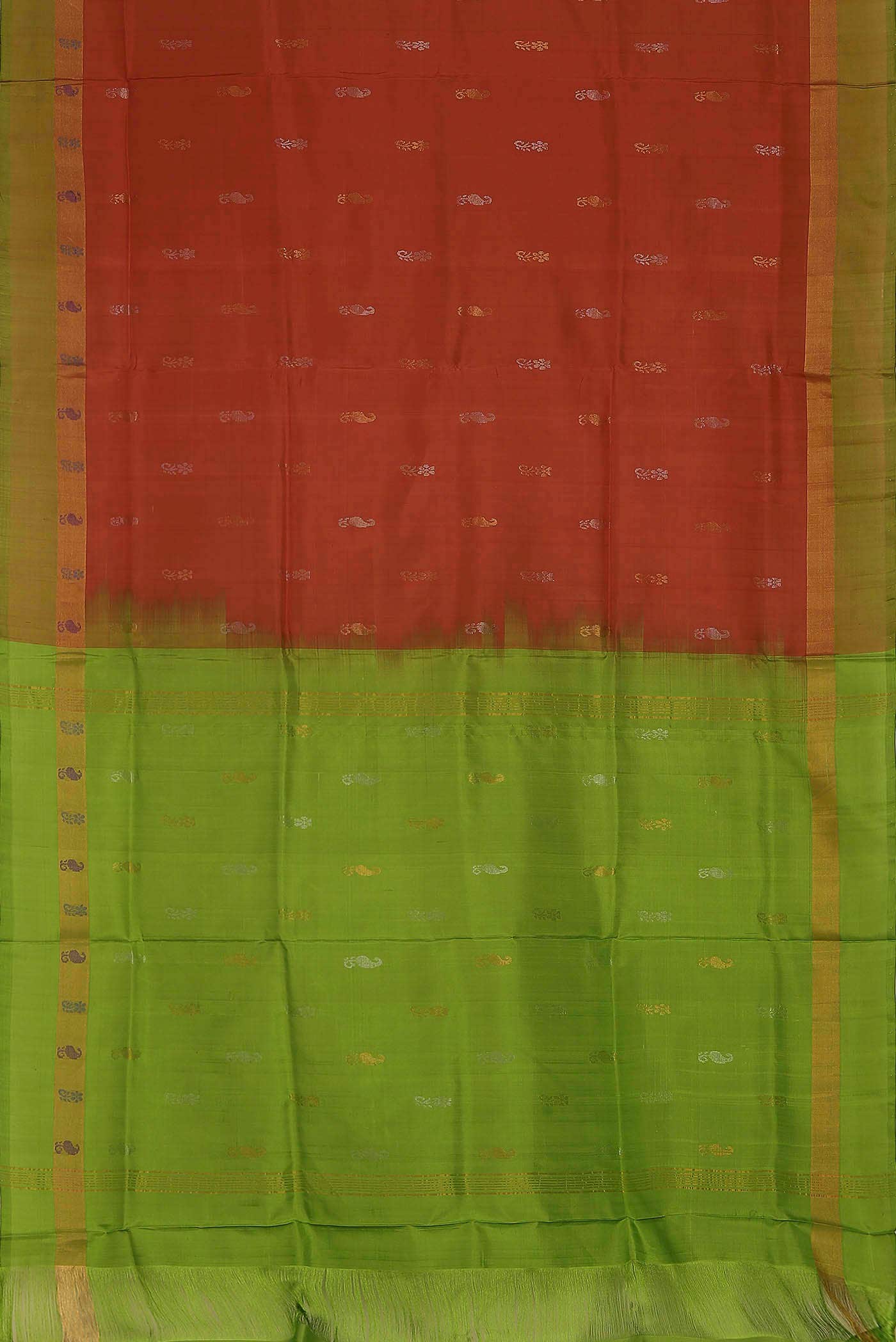 Orange Uppada Silk Saree