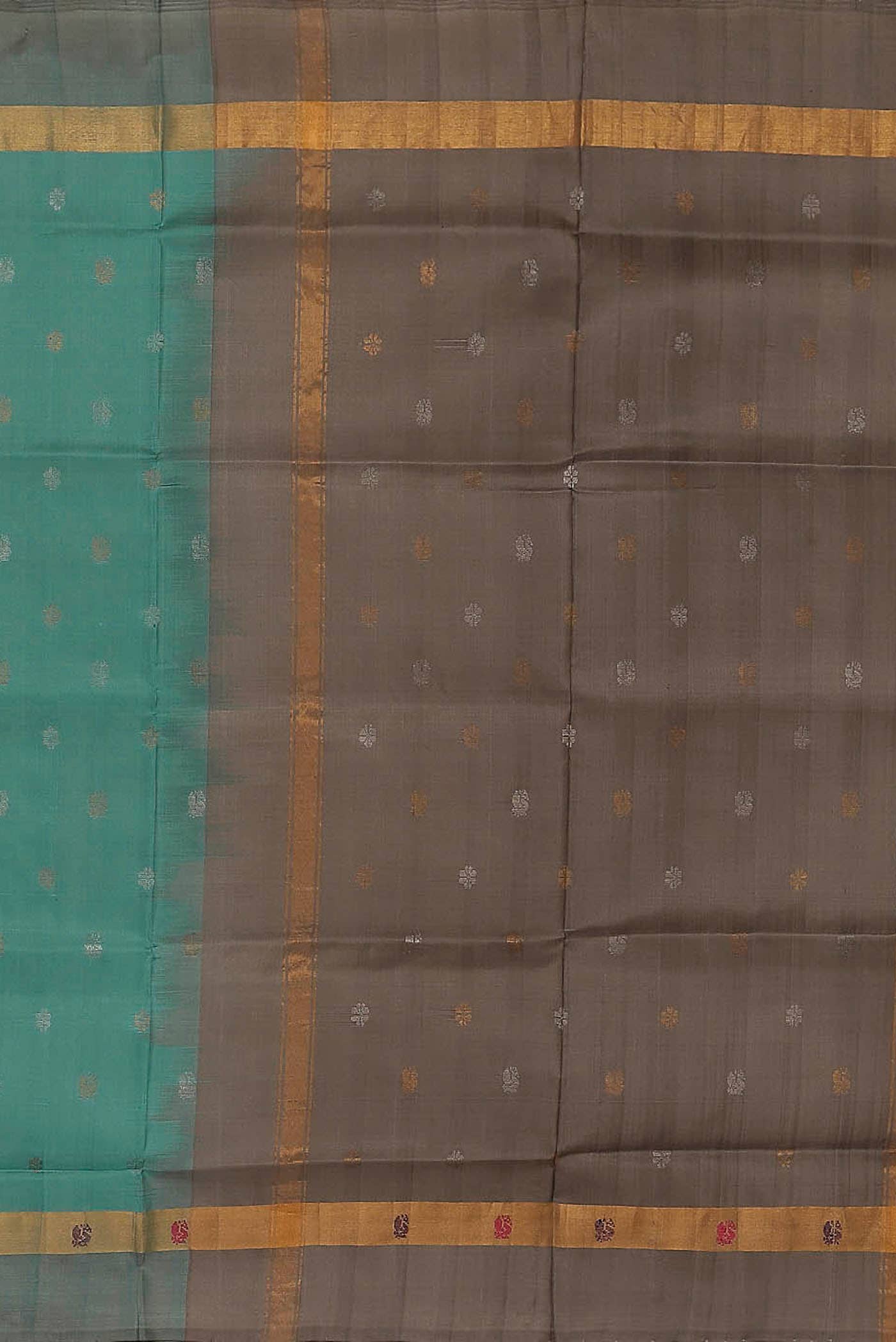 Turquoise Uppada Silk Saree