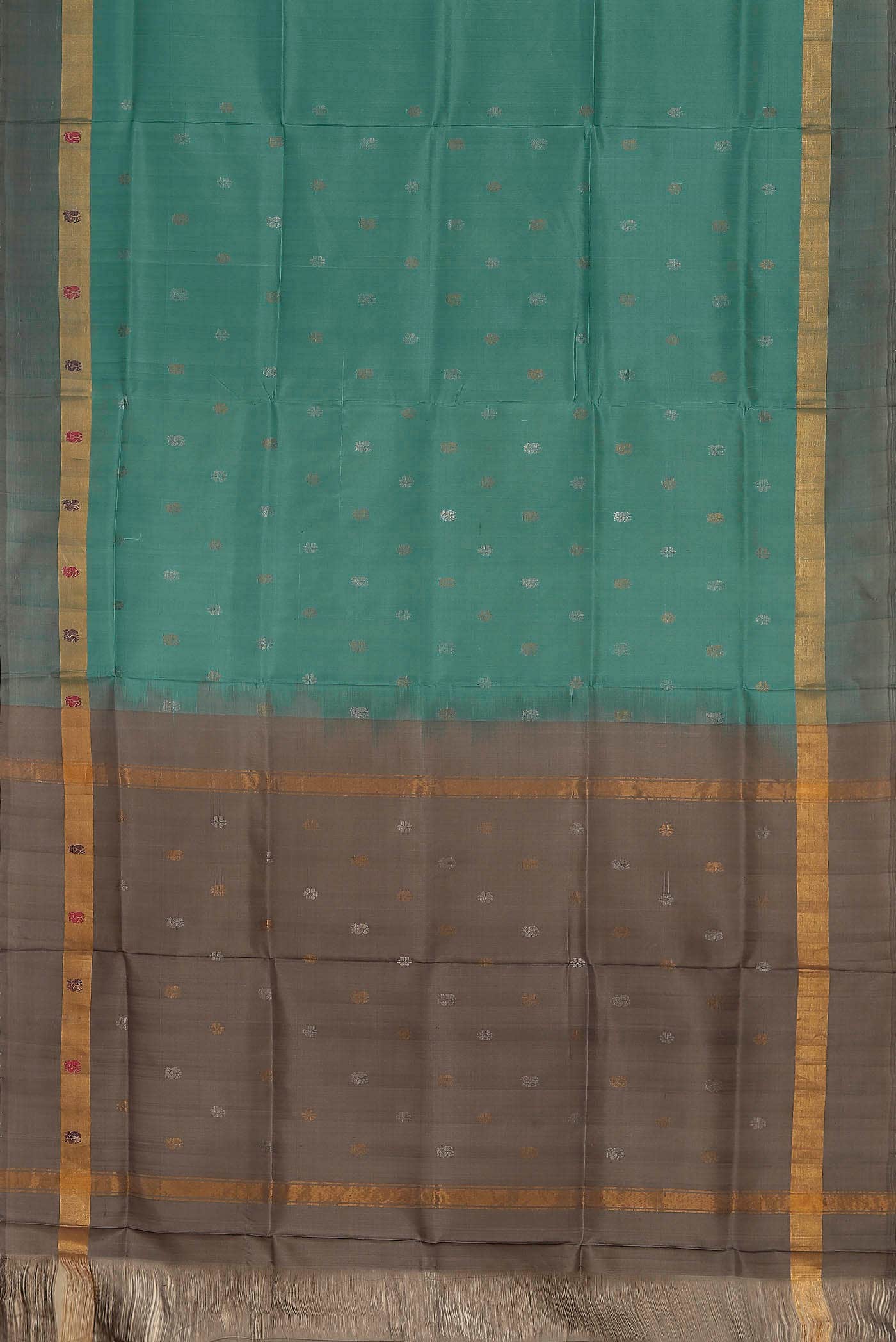 Turquoise Uppada Silk Saree