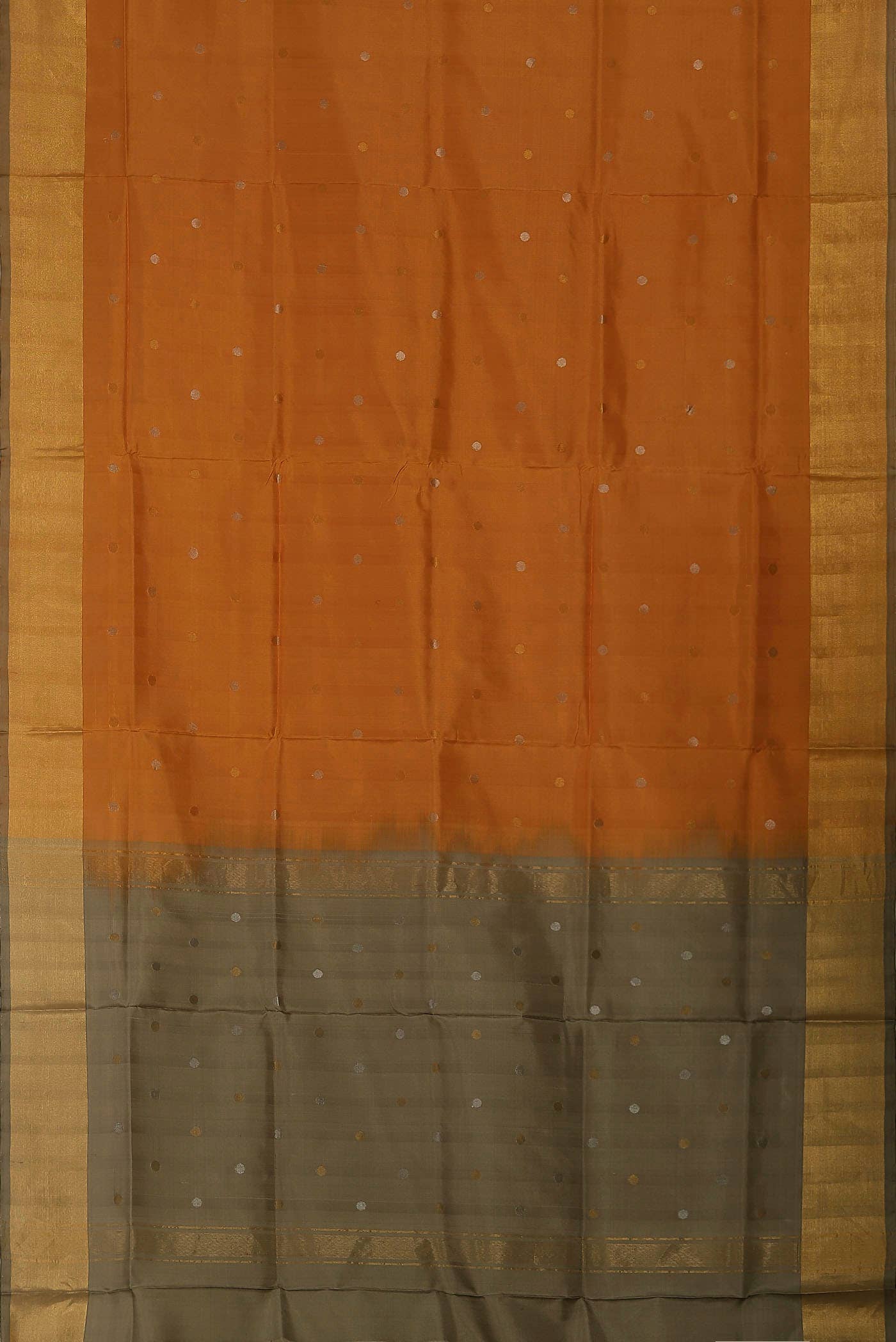 Orange Uppada Silk Saree