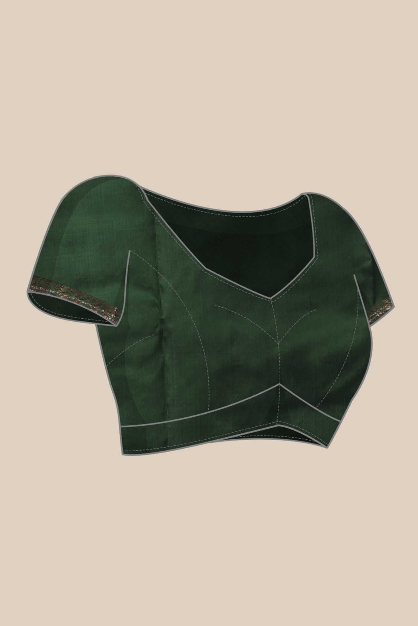 Green Baluchari Silk Saree
