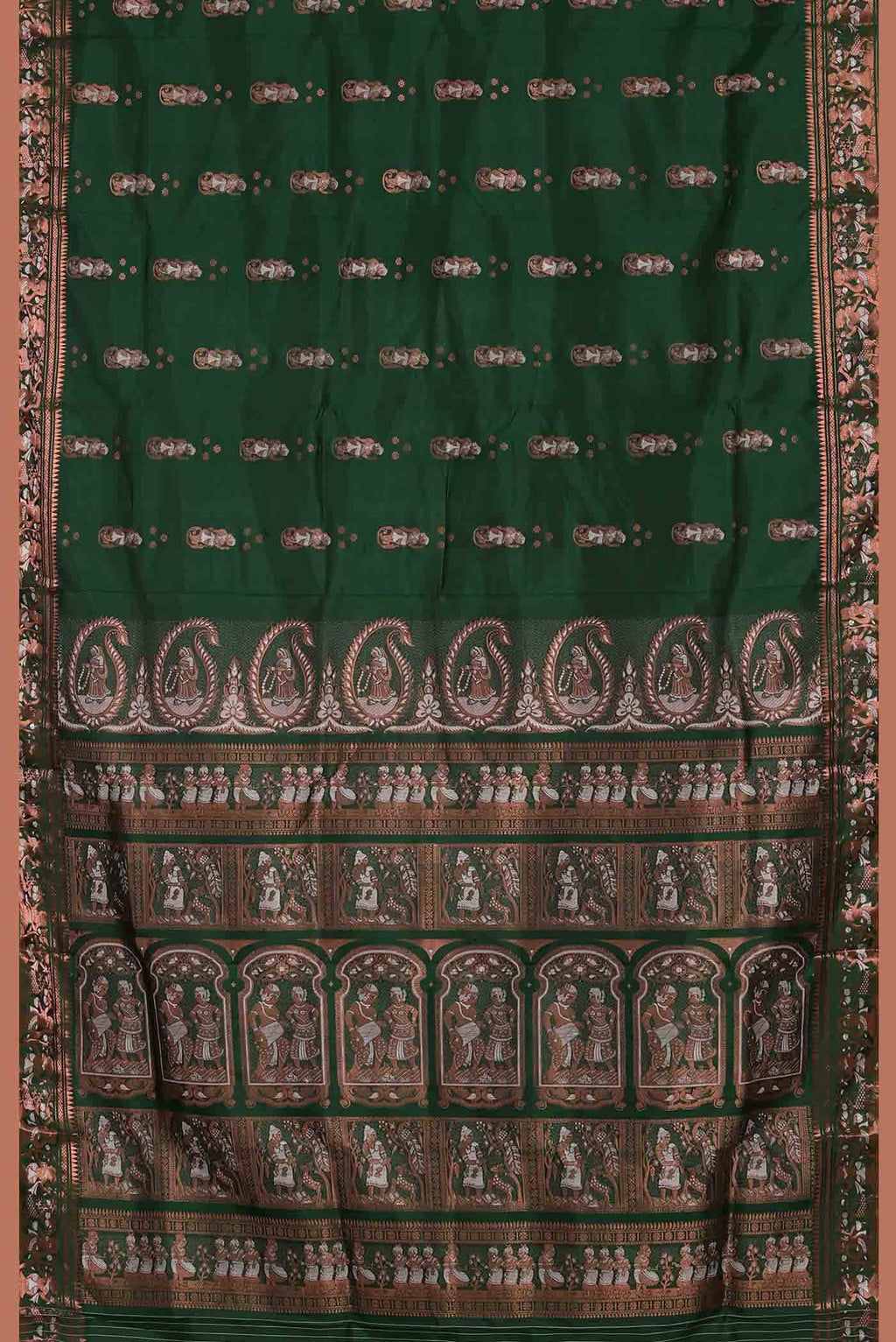 Green Baluchari Silk Saree