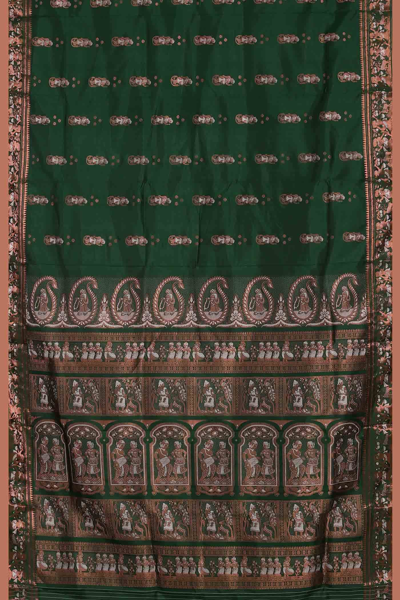 Green Baluchari Silk Saree