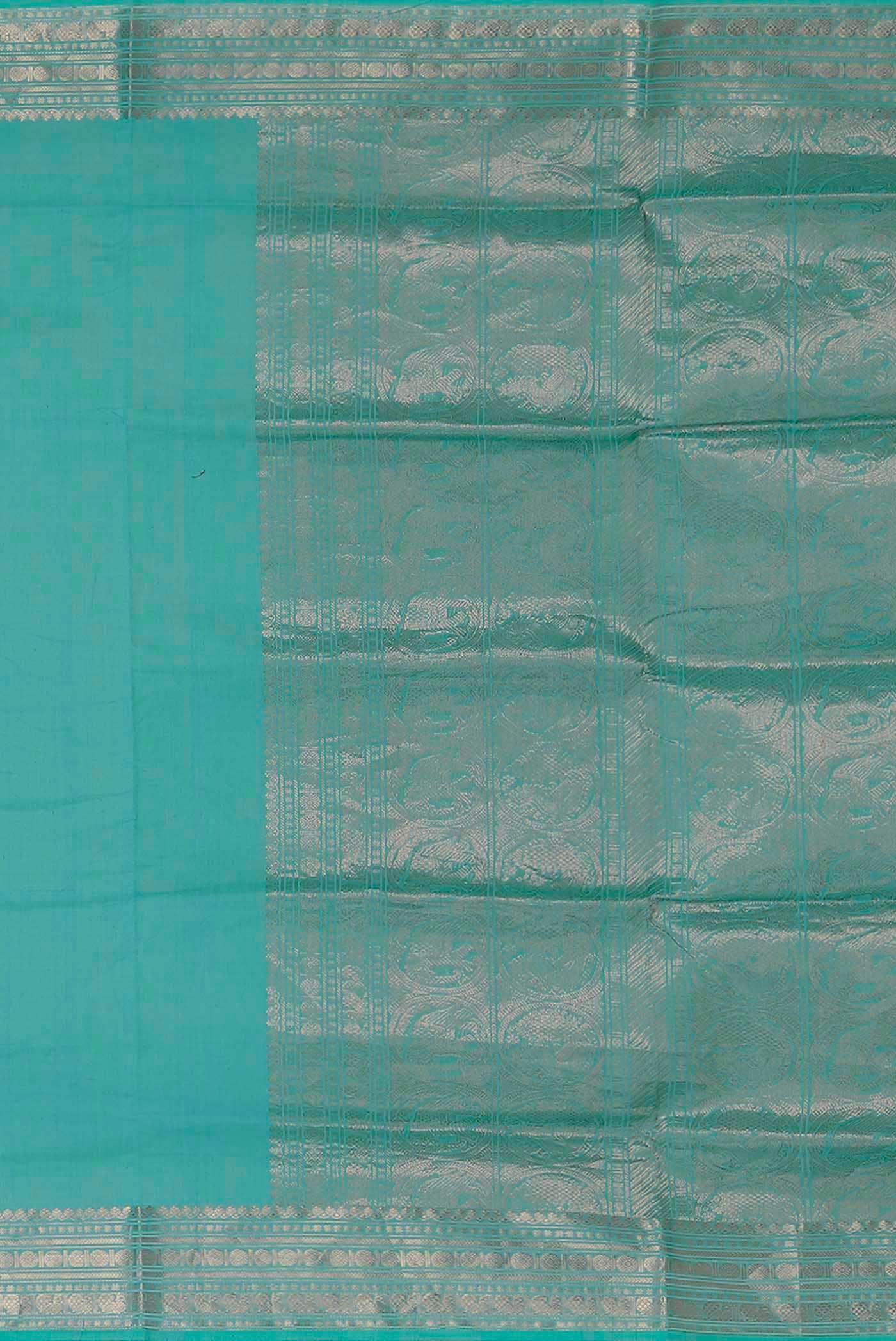 Blue Coimbatore Cotton Saree