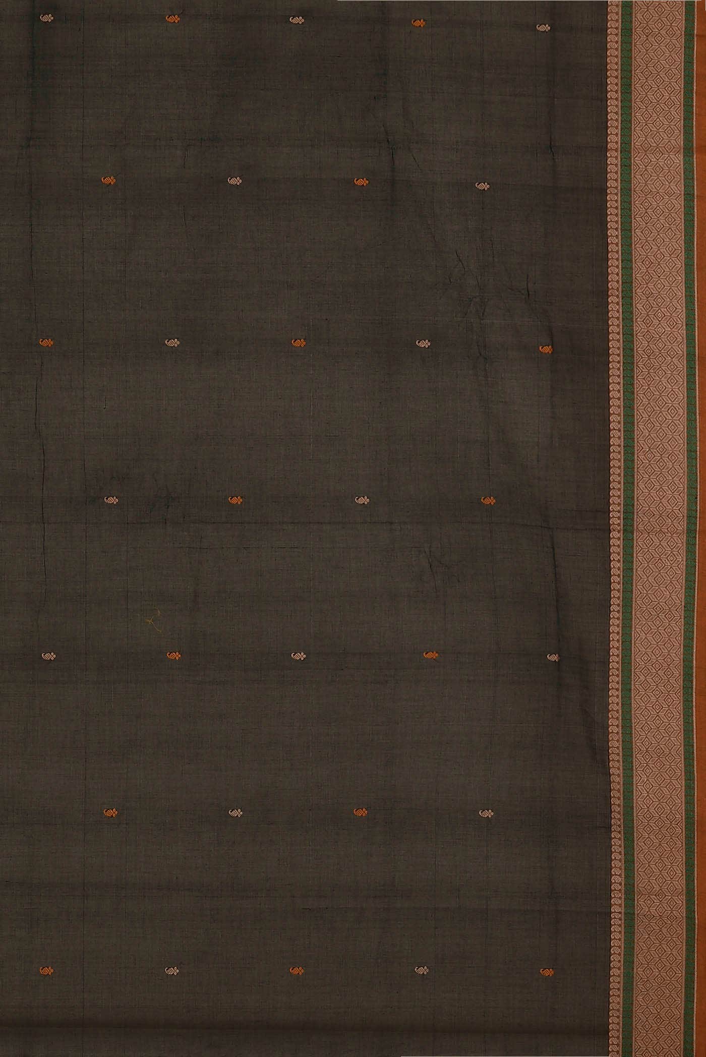 Black Coimbatore Cotton Saree