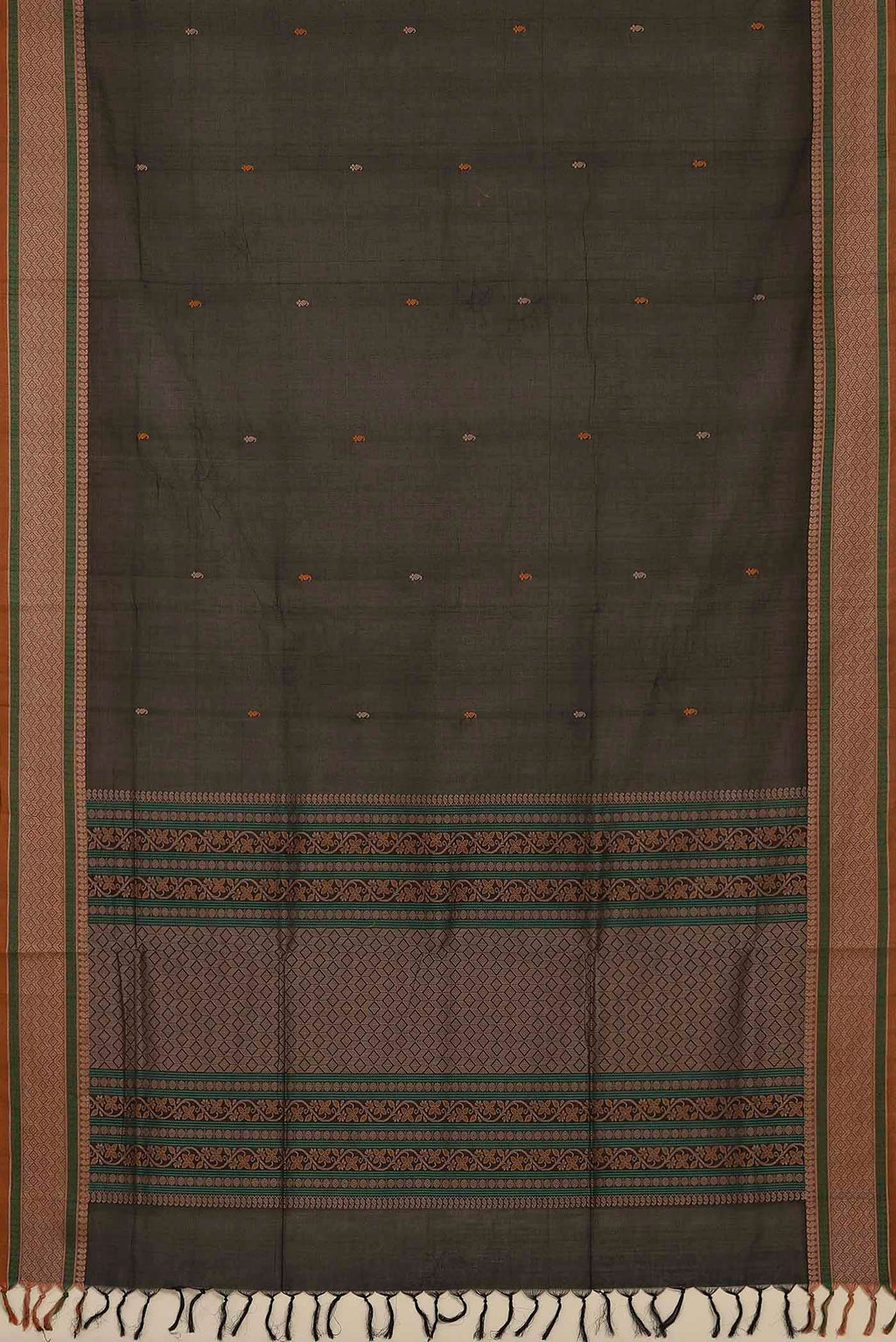 Black Coimbatore Cotton Saree