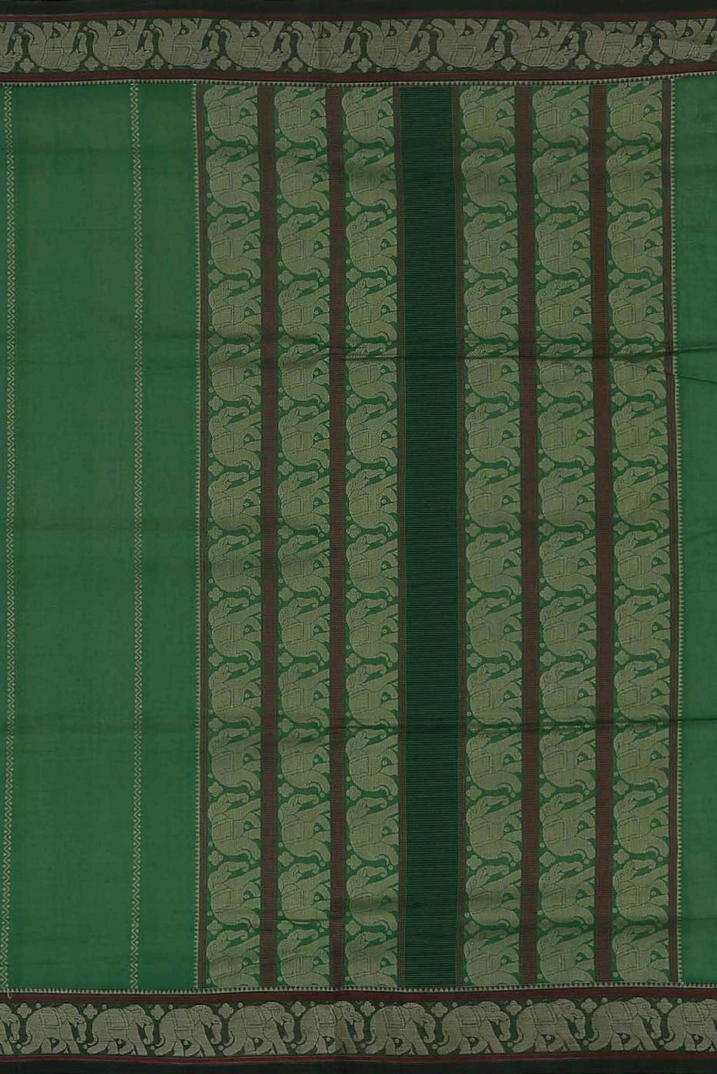 Green Coimbatore Cotton Saree
