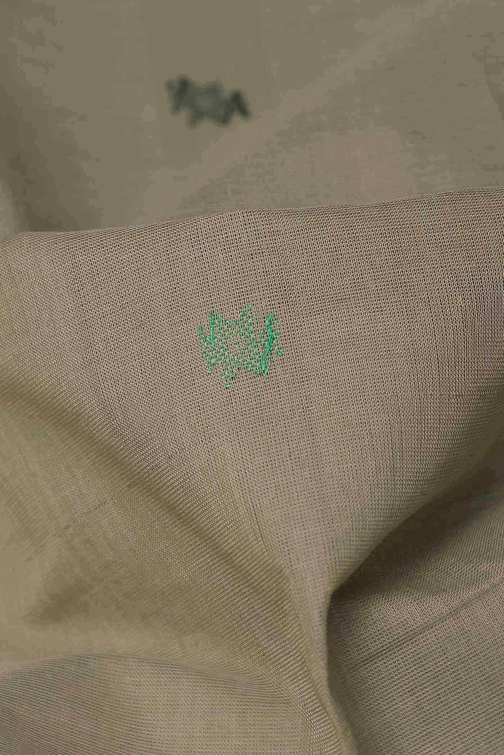 Beige Coimbatore Cotton Saree