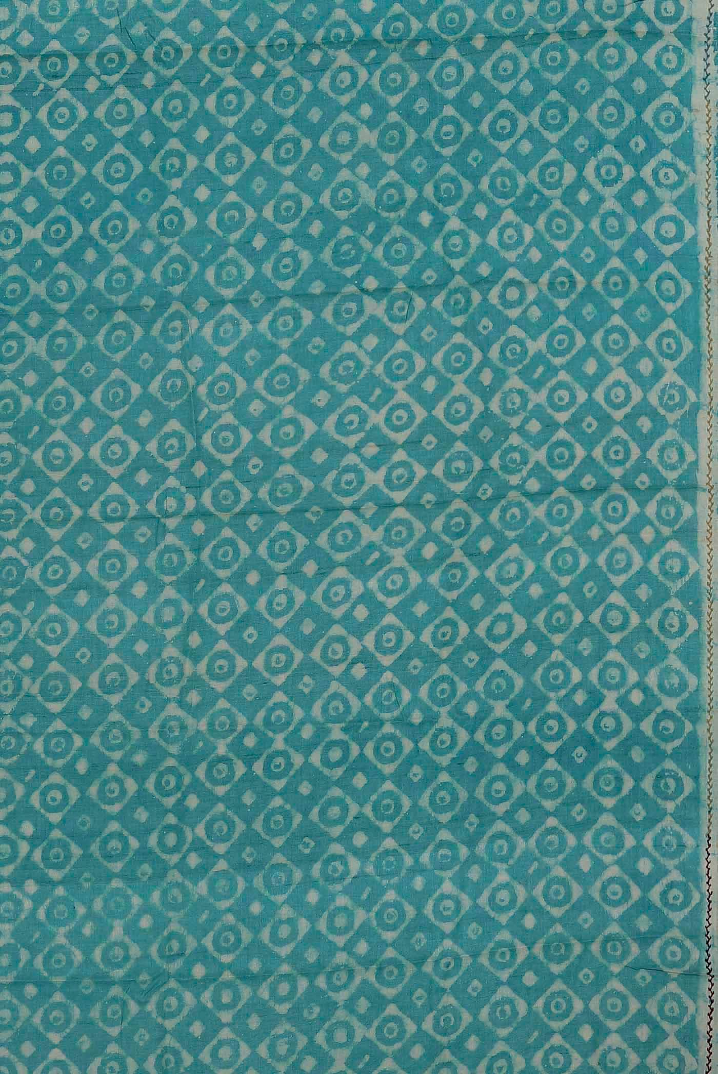 Blue Bhagalpuri Tussar Silk Saree