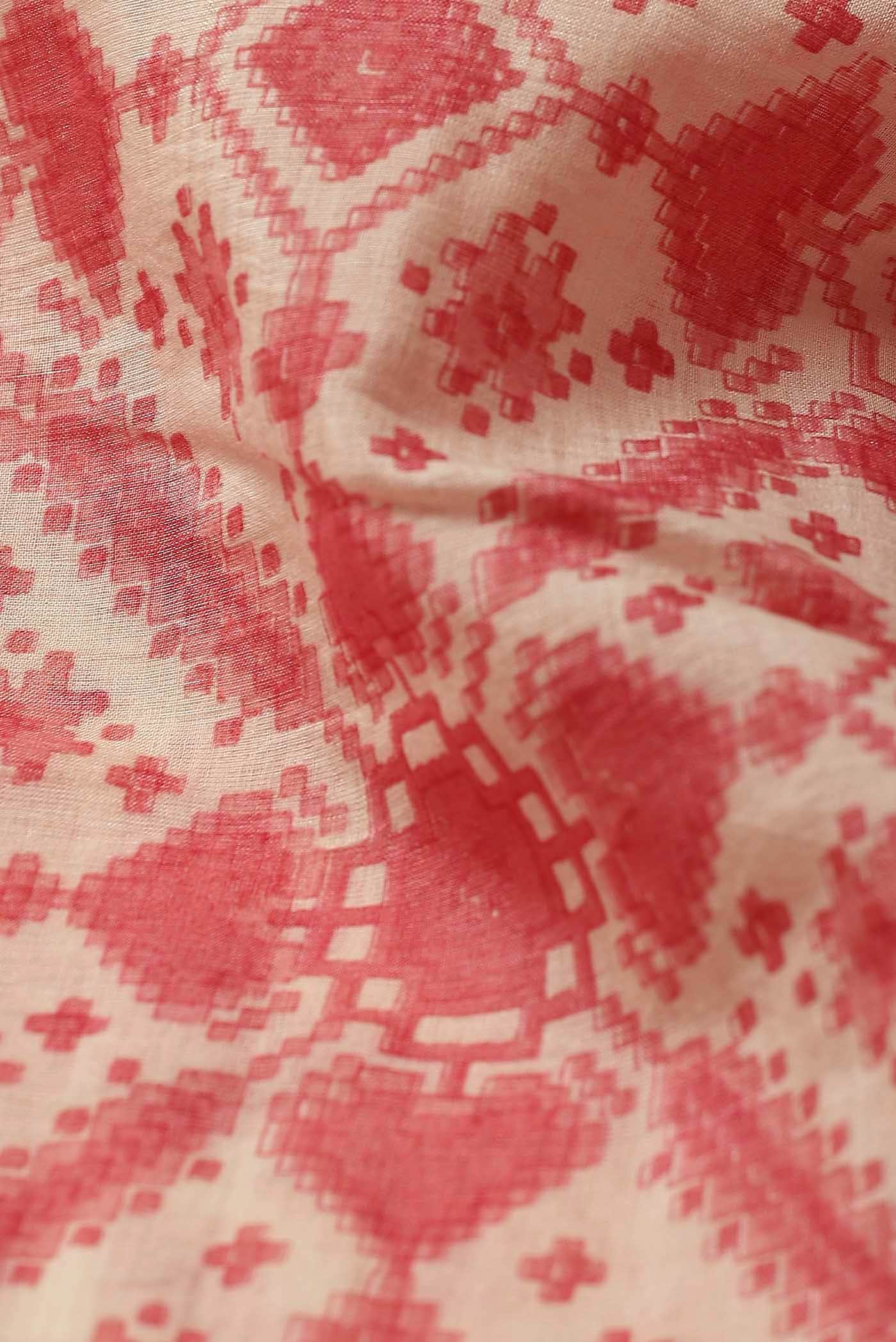 Off White Tussar Silk Saree