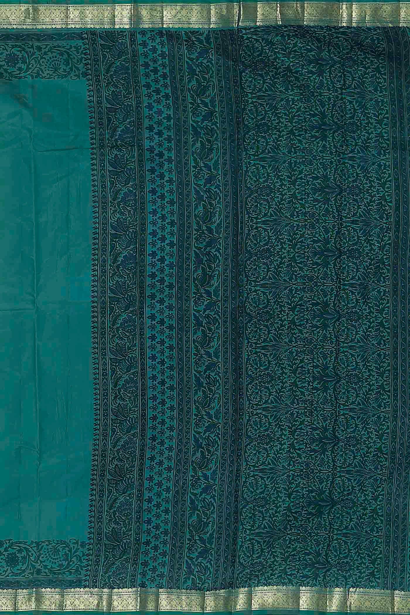 Blue Bangalore Silk Saree