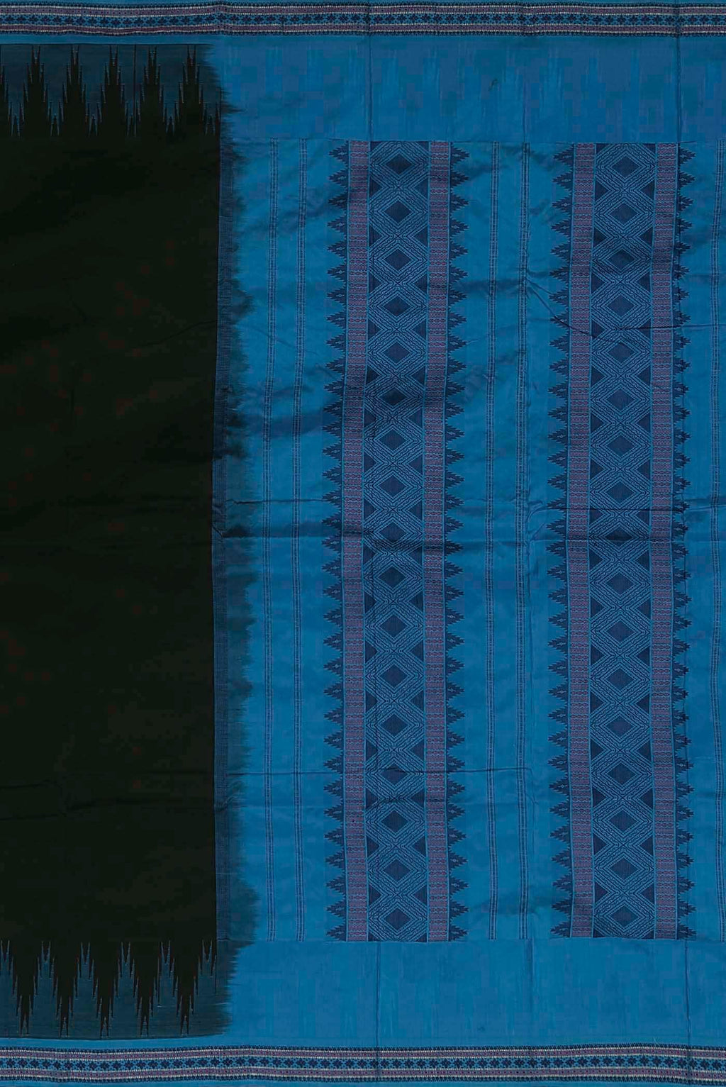Black Bangalore Silk Saree