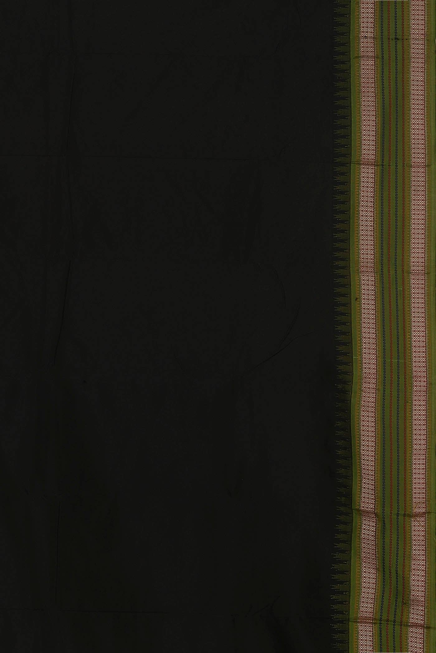 Black Bangalore Silk Saree