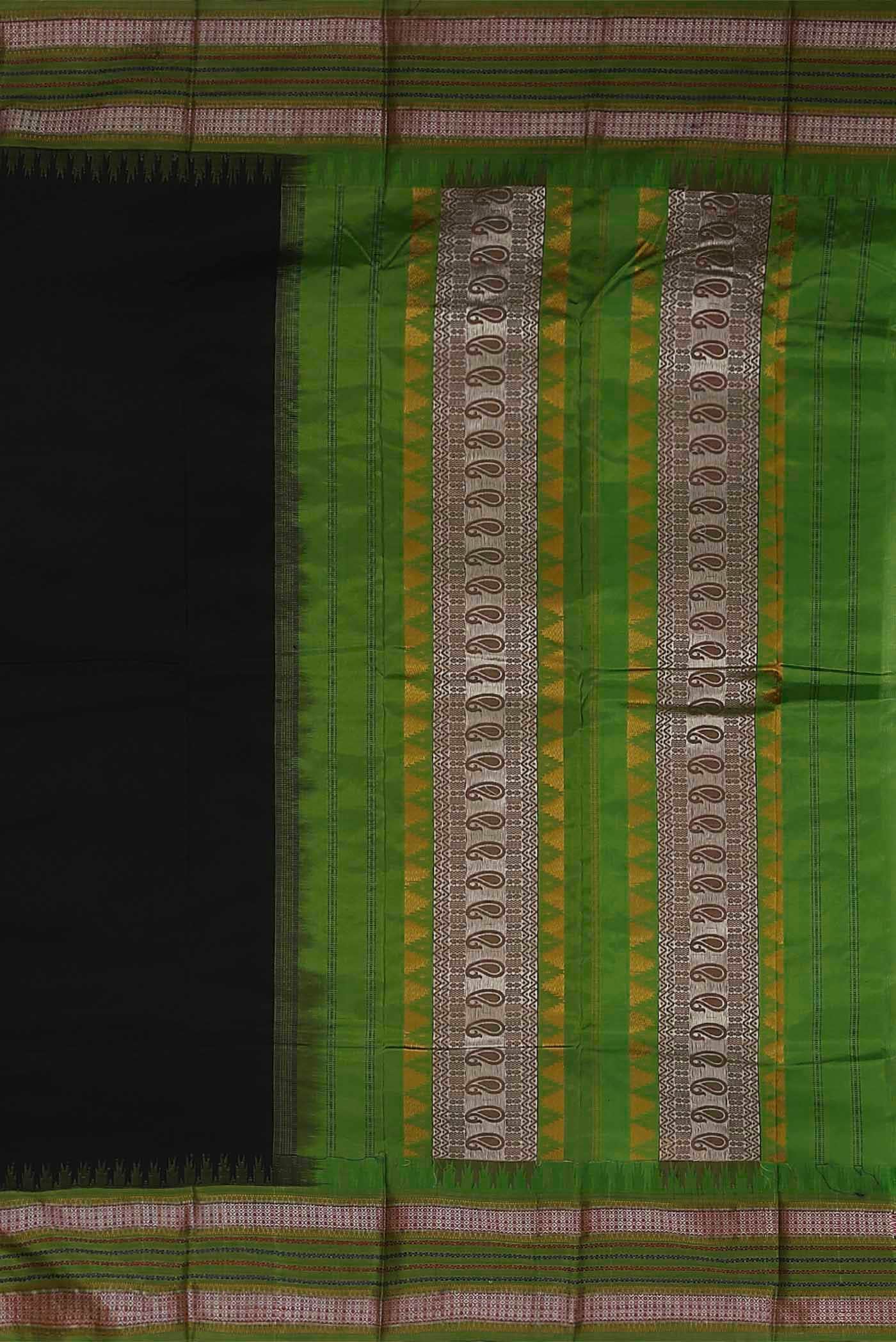 Black Bangalore Silk Saree