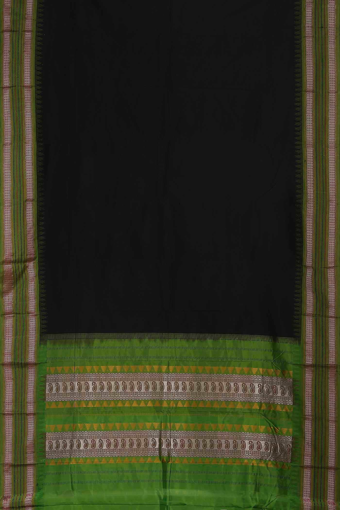Black Bangalore Silk Saree