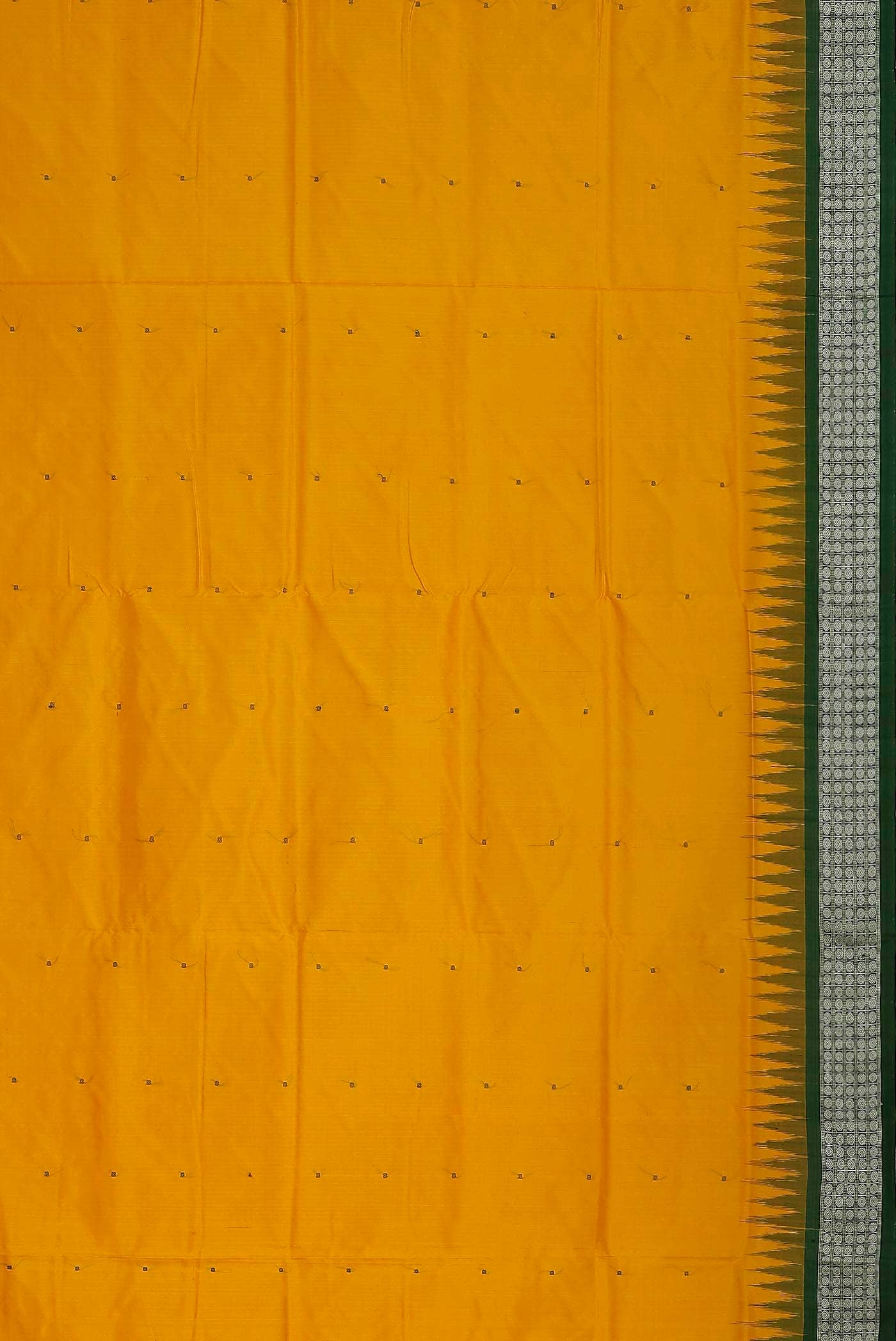 Yellow Orissa Silk Saree