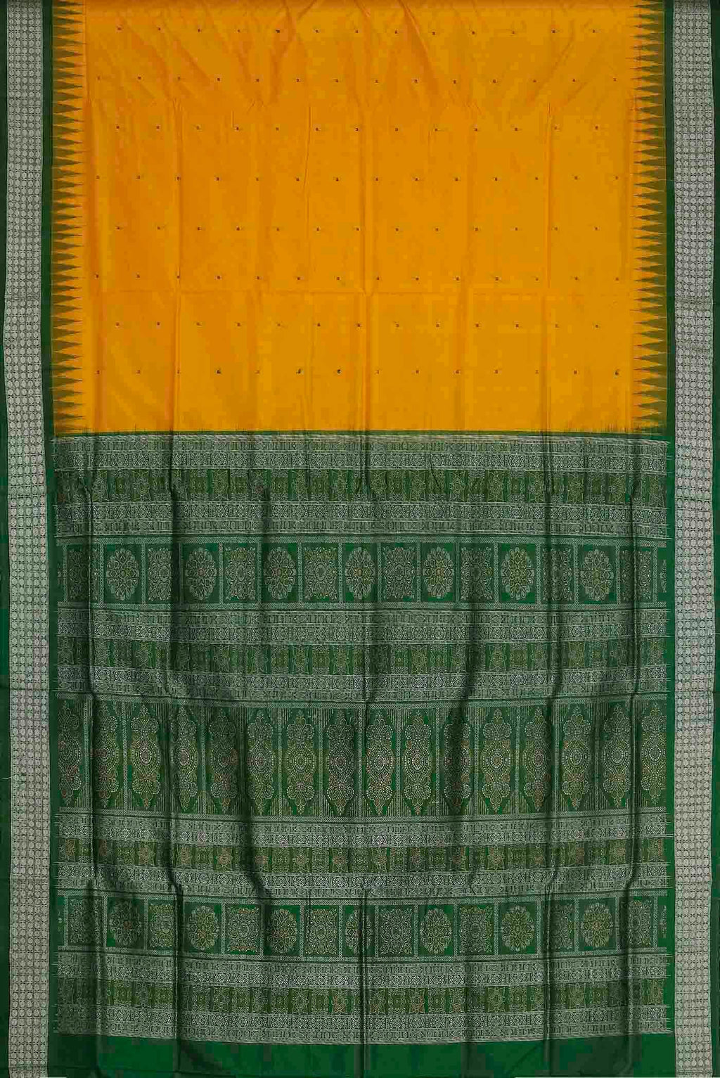 Yellow Orissa Silk Saree