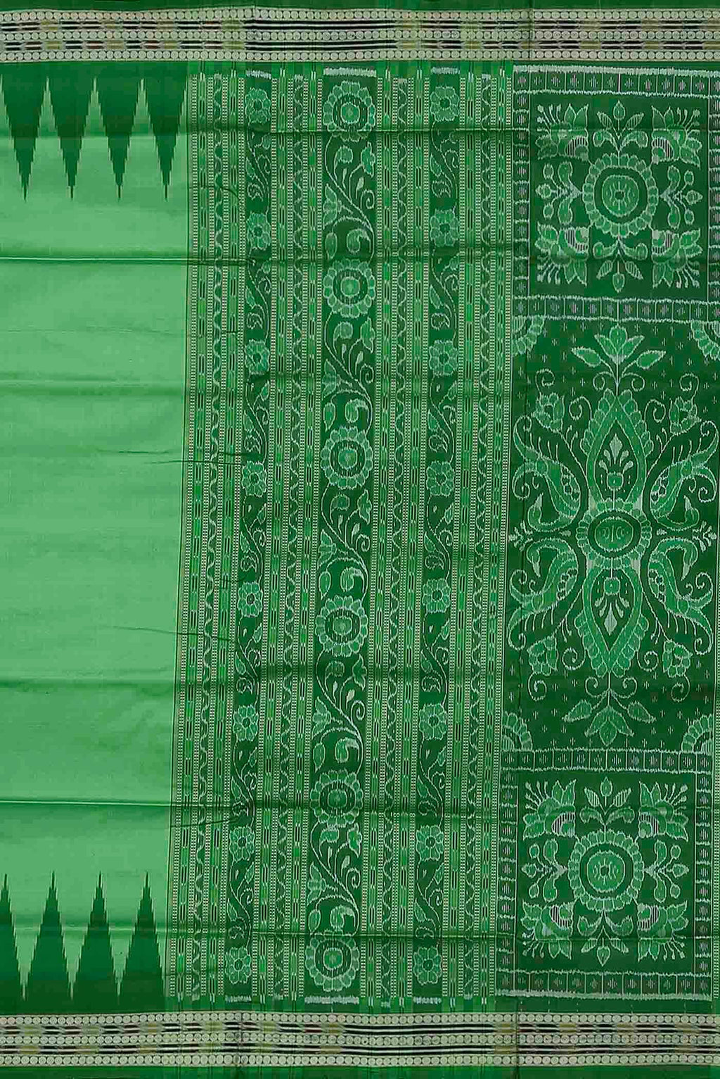 Green Orissa Silk Saree