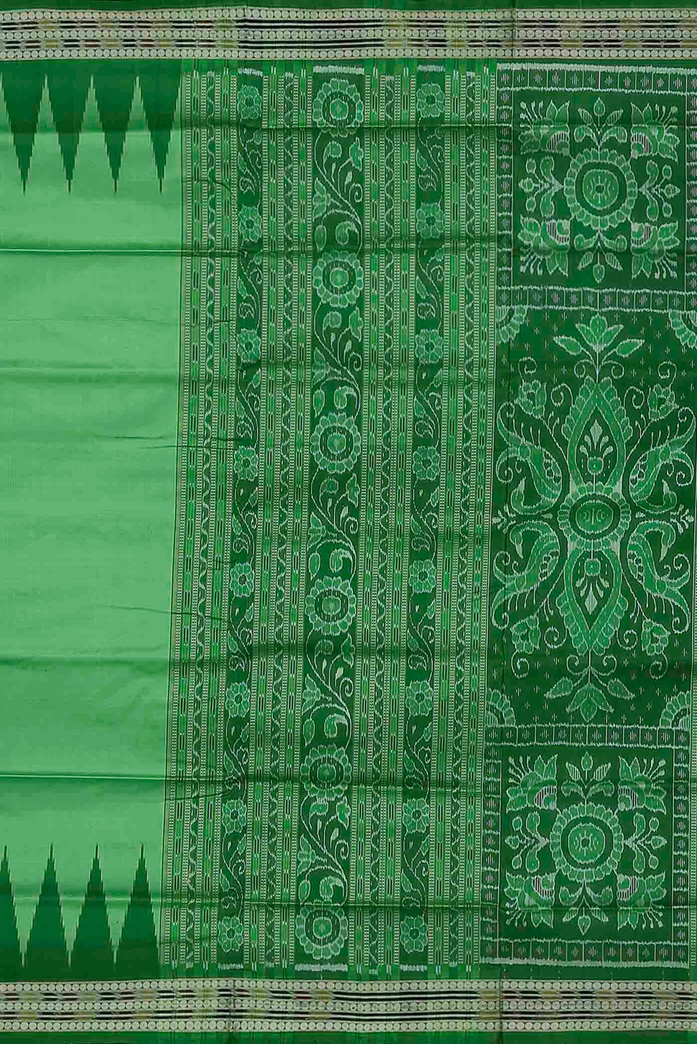 Green Orissa Silk Saree