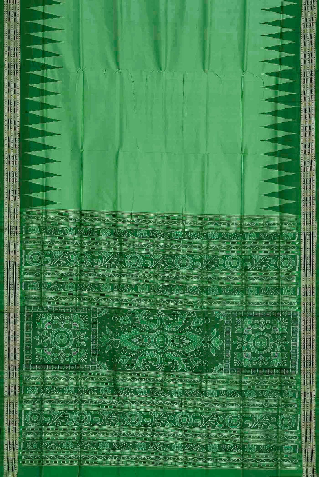 Green Orissa Silk Saree