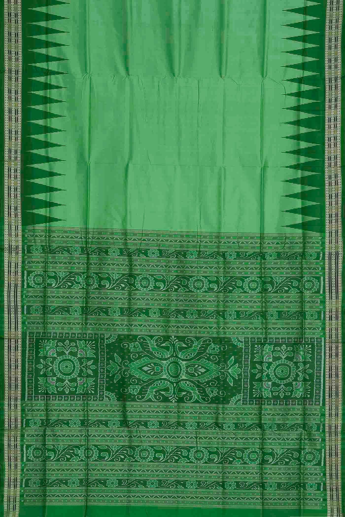 Green Orissa Silk Saree