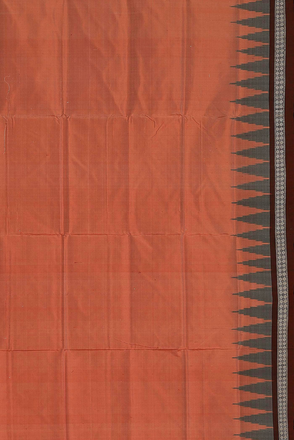 Orange Orissa Silk Saree