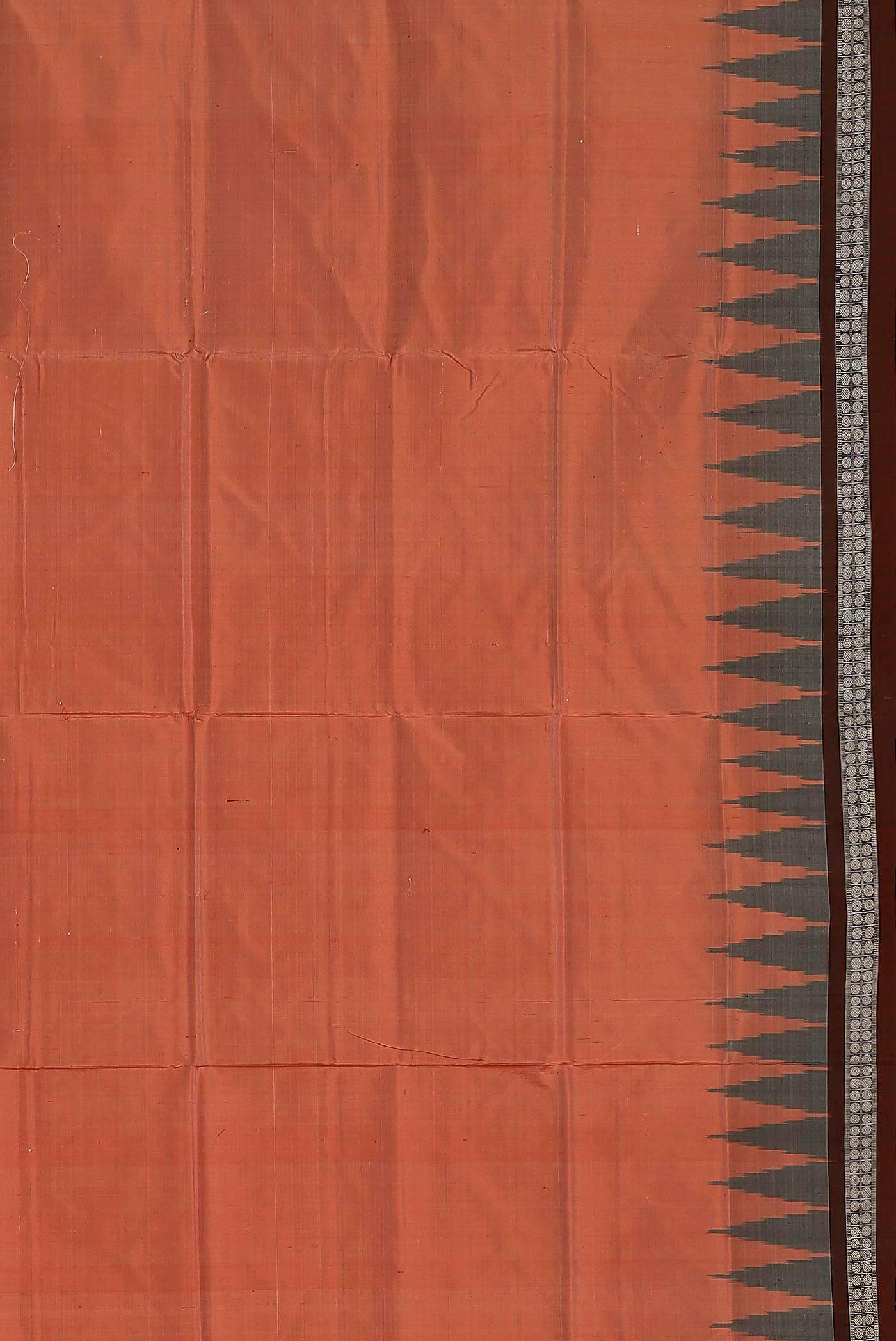 Orange Orissa Silk Saree