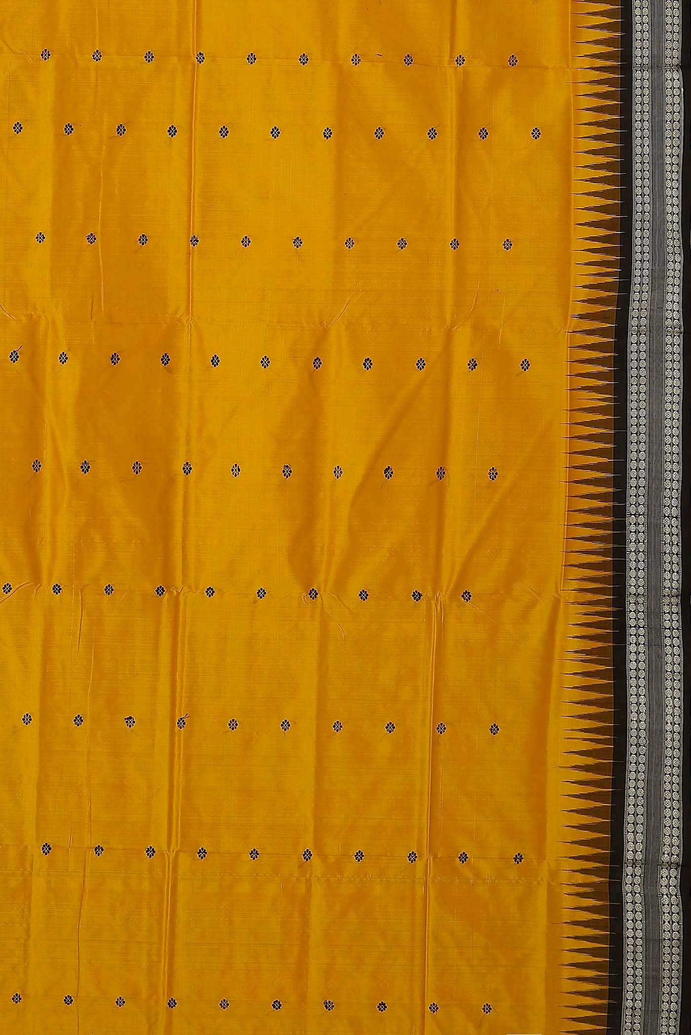 Yellow Orissa Silk Saree