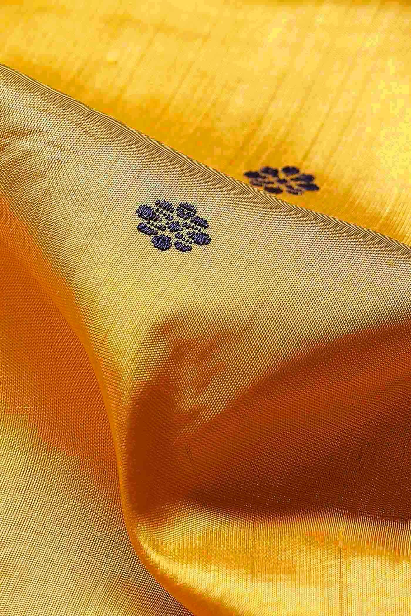 Yellow Orissa Silk Saree