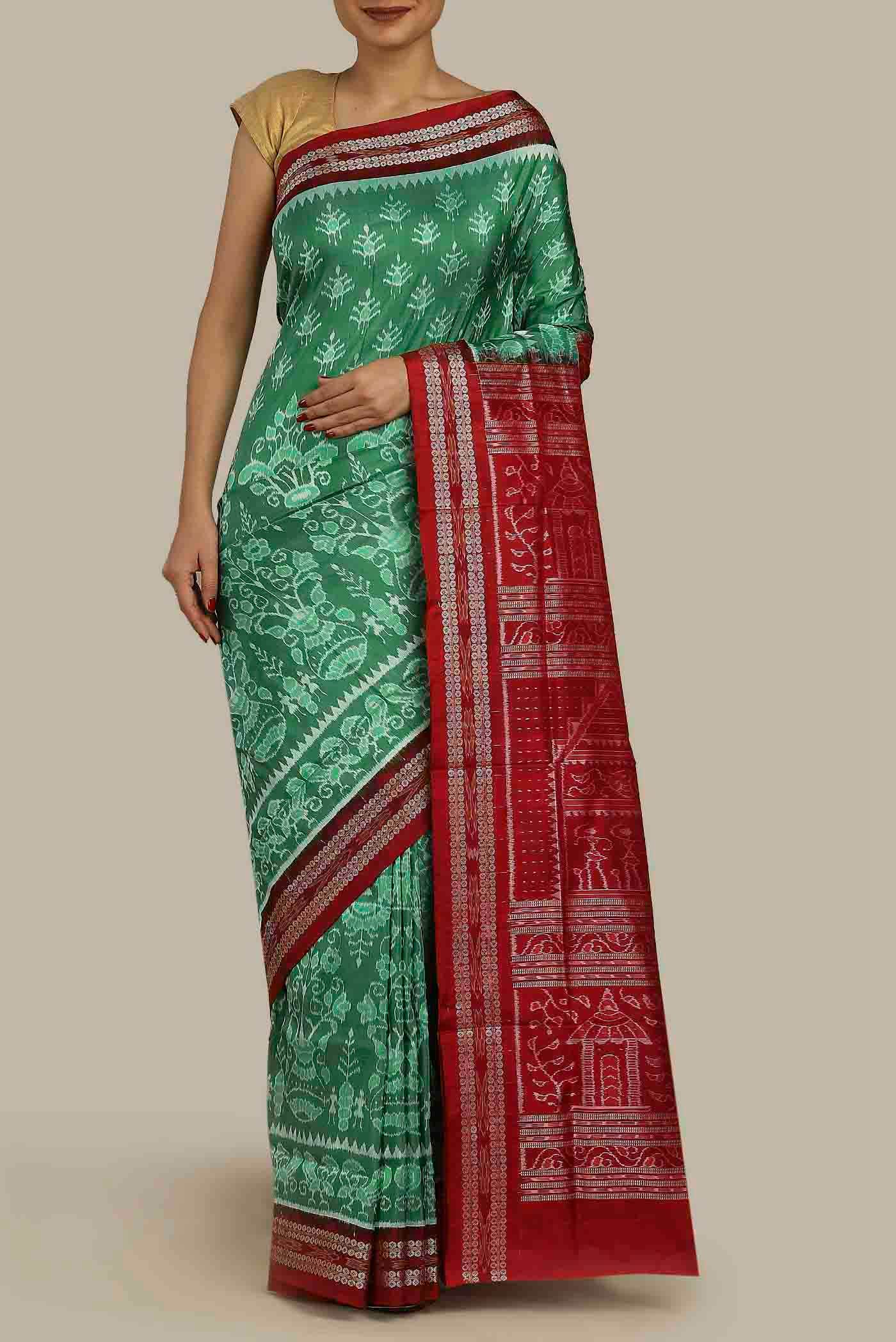 Black Orissa Silk Saree