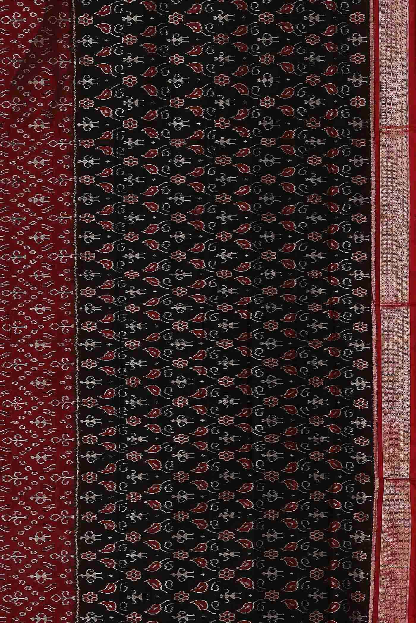 Black Orissa Silk Saree