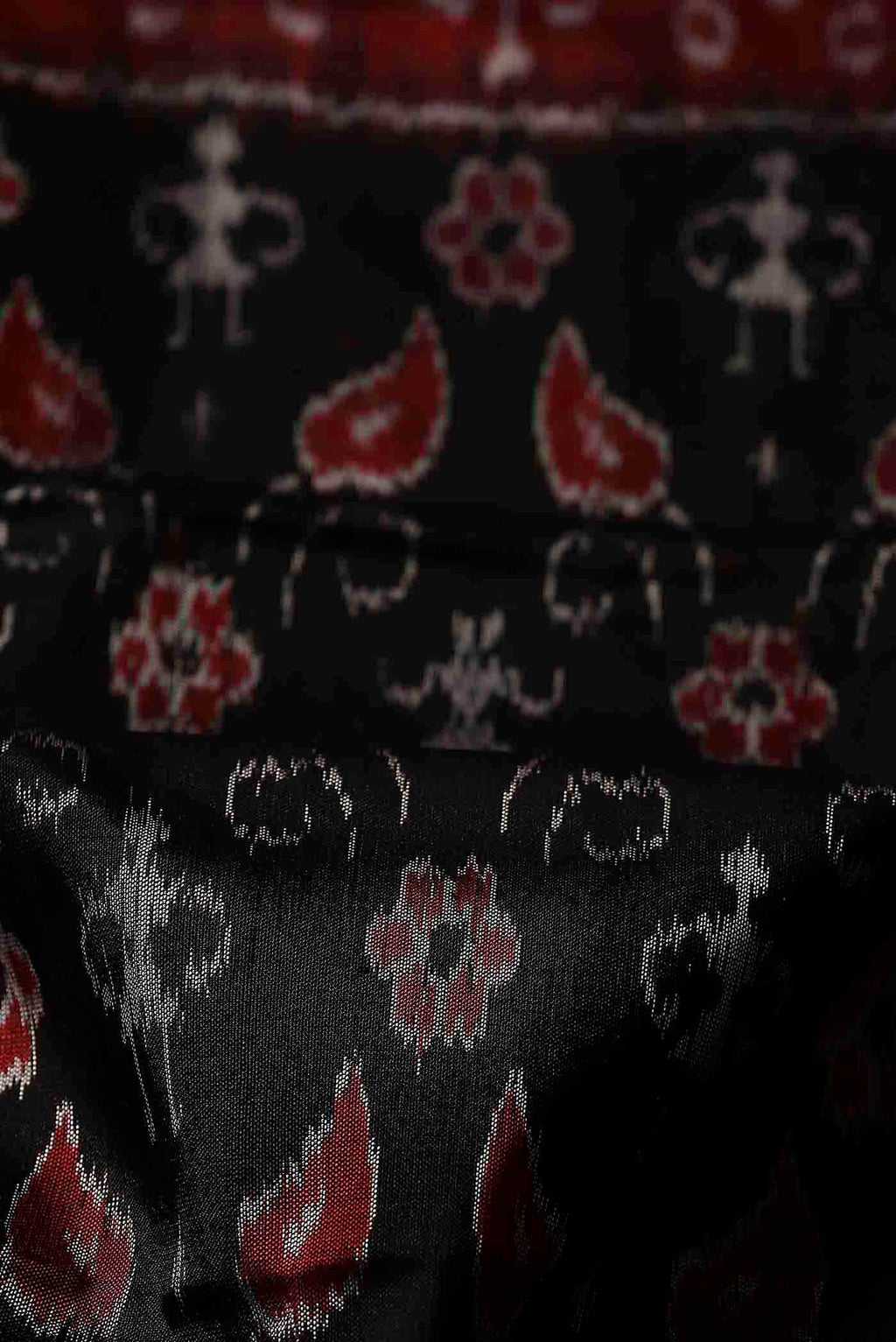 Black Orissa Silk Saree