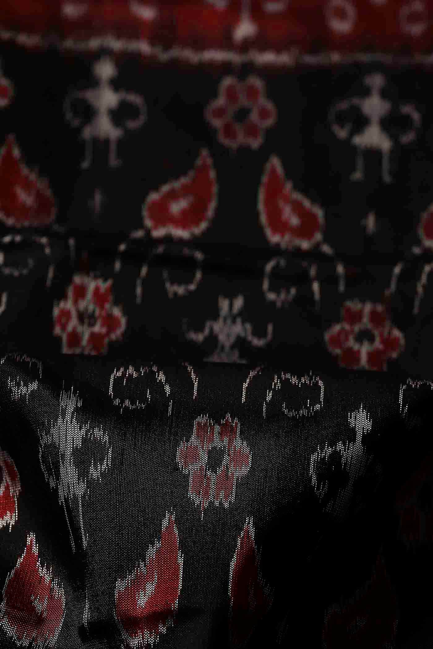 Black Orissa Silk Saree